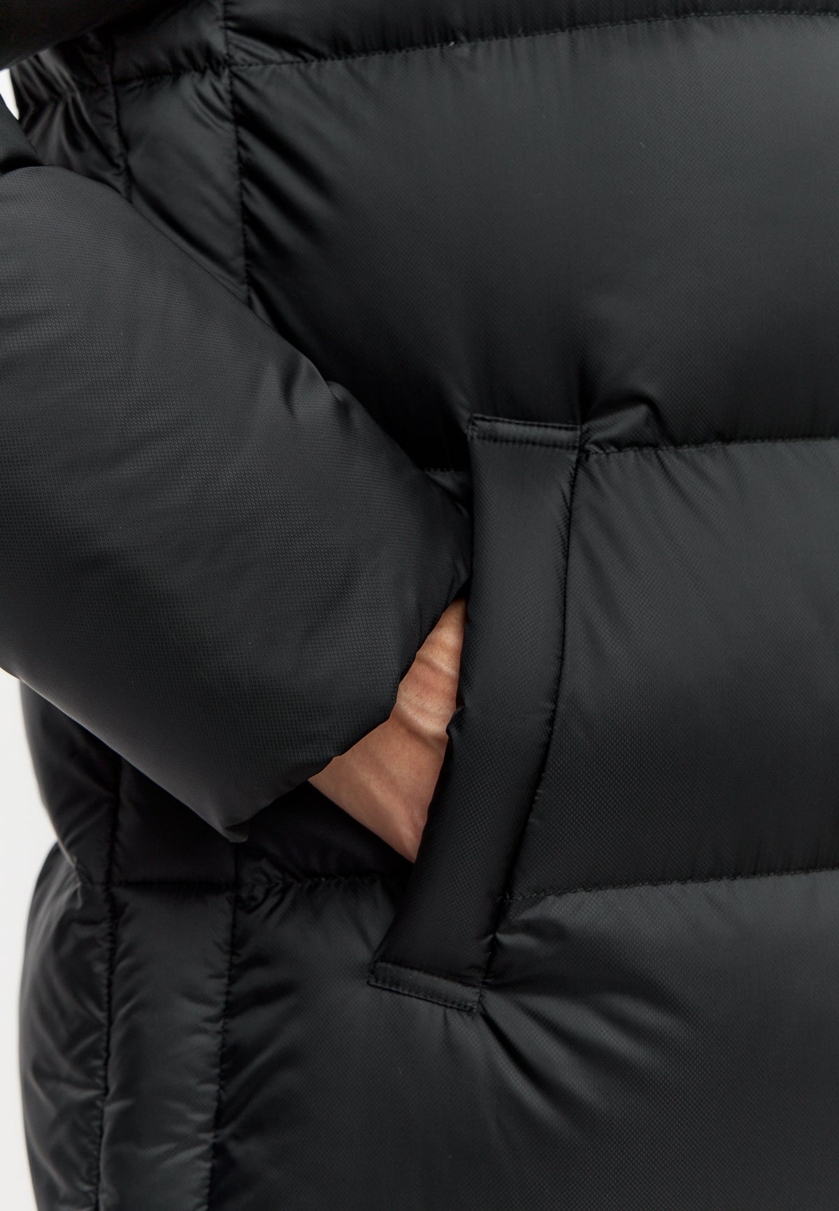 Long Oversized Hooded Down Puffer Coat