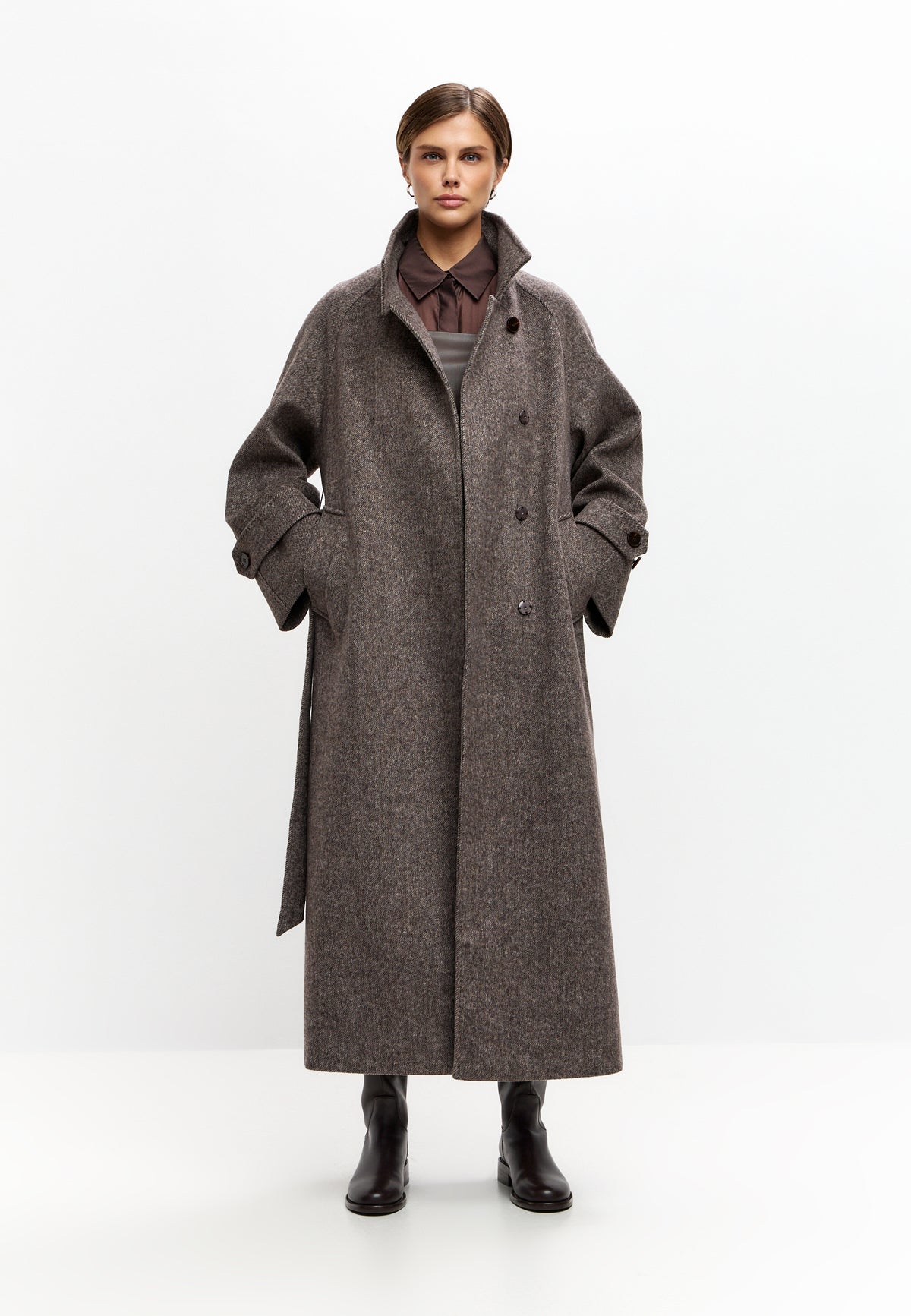 Abrigo Highland Mist – Cappuccino