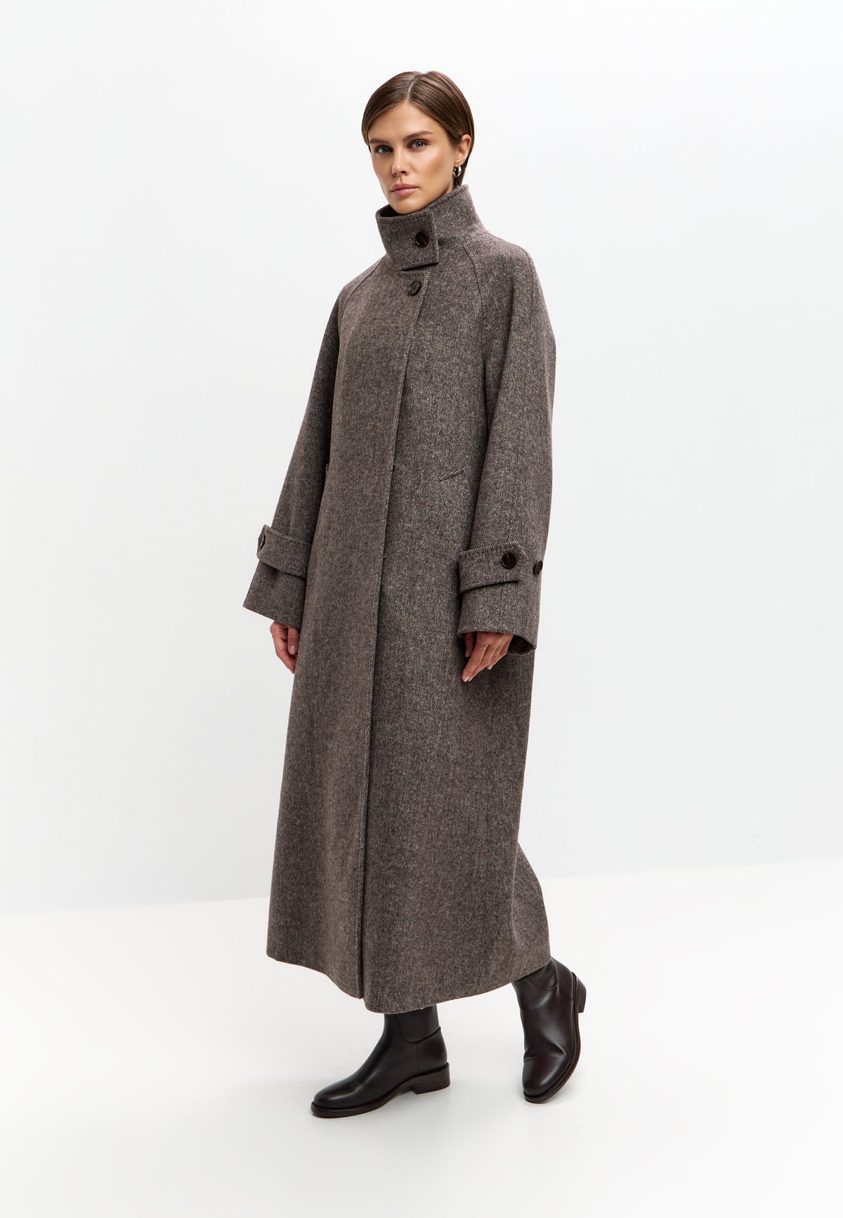 Abrigo Highland Mist – Cappuccino