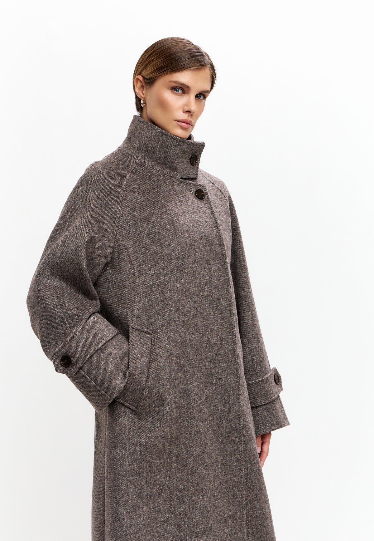 Abrigo Highland Mist – Cappuccino