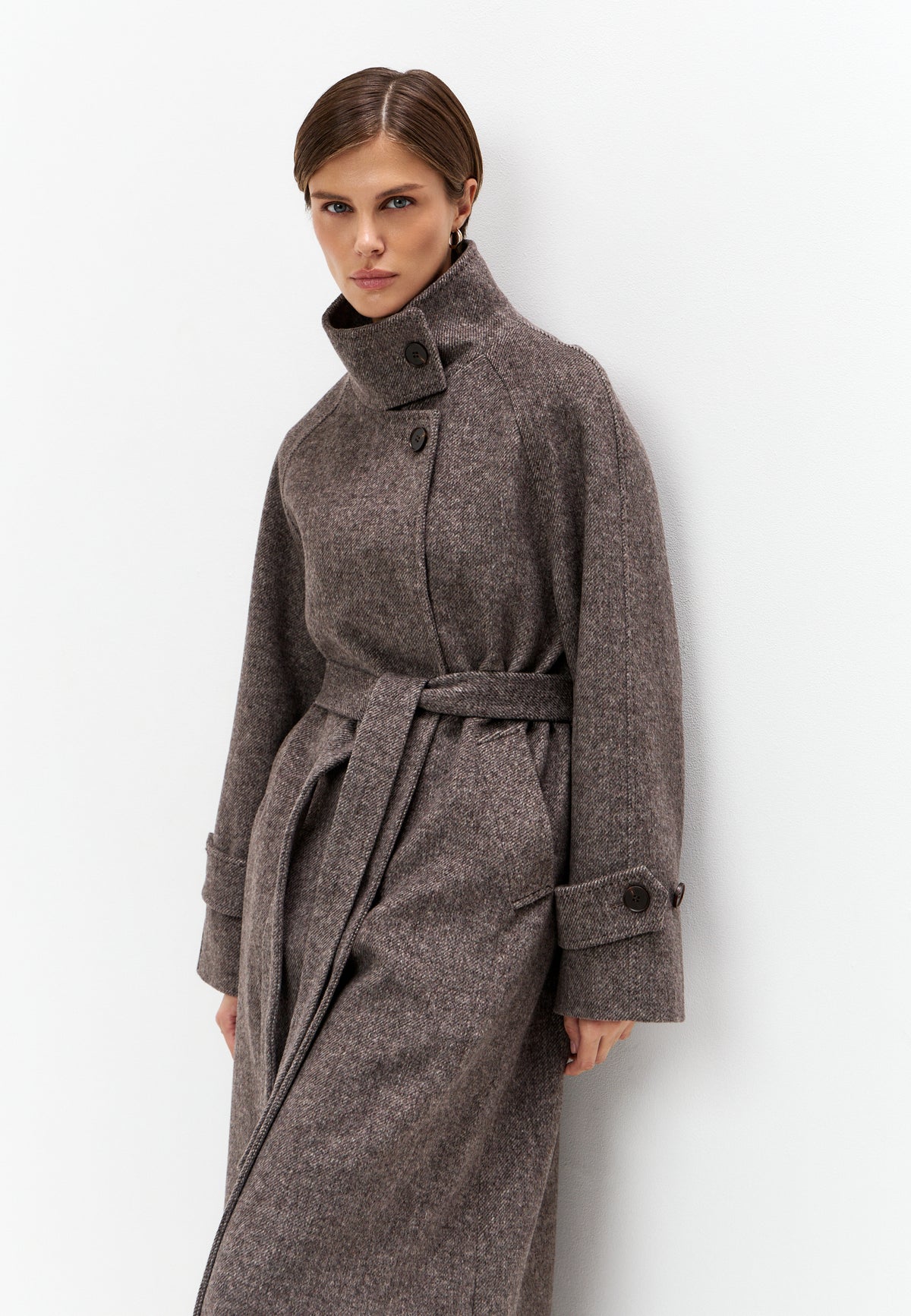 Abrigo Highland Mist – Cappuccino