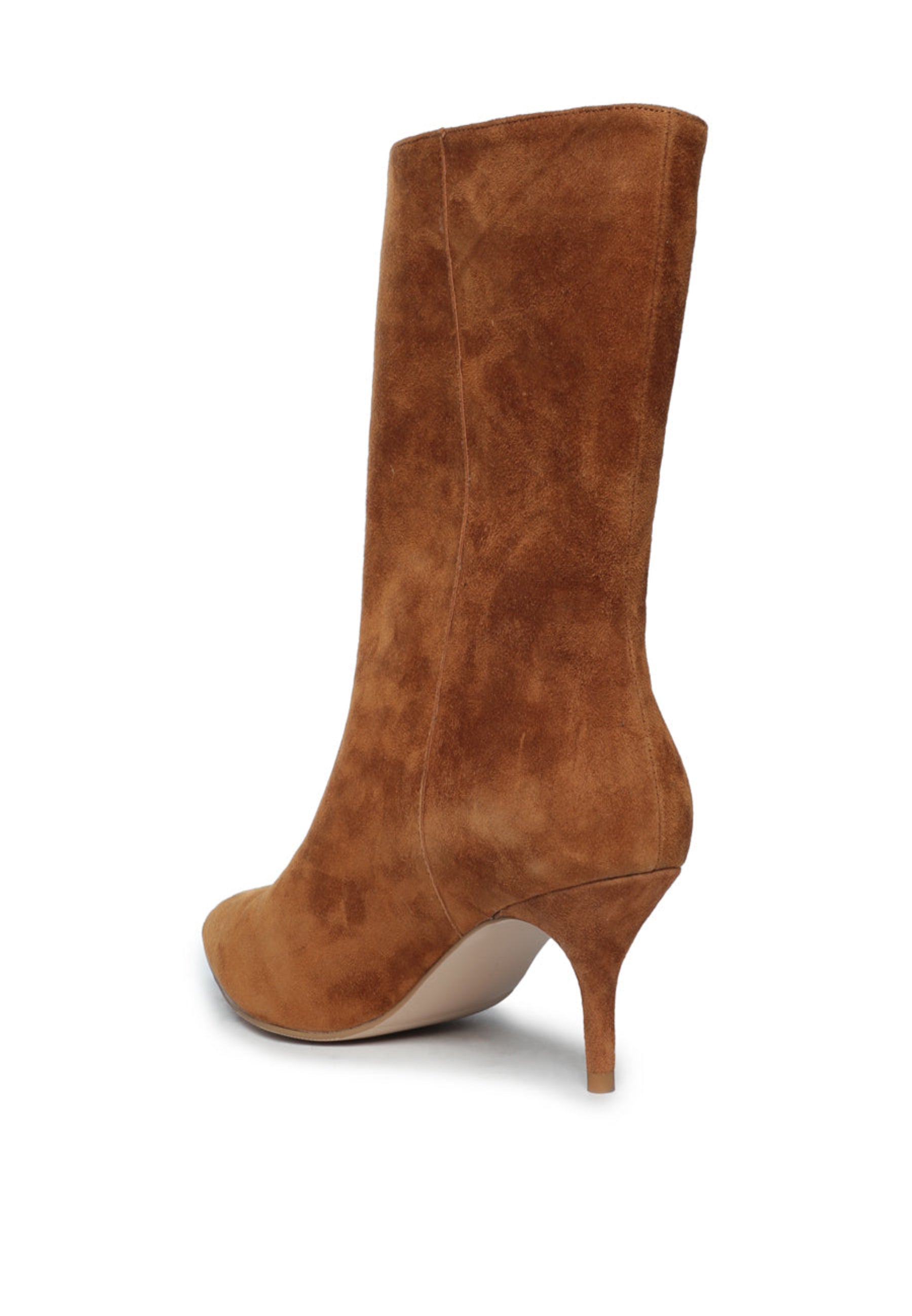 Elegant Suede Boots - Brown