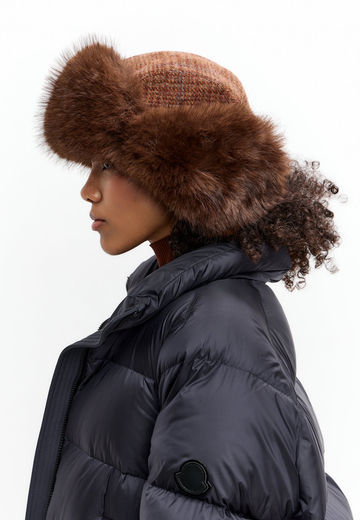 Gorro trapper de lana – Marrón