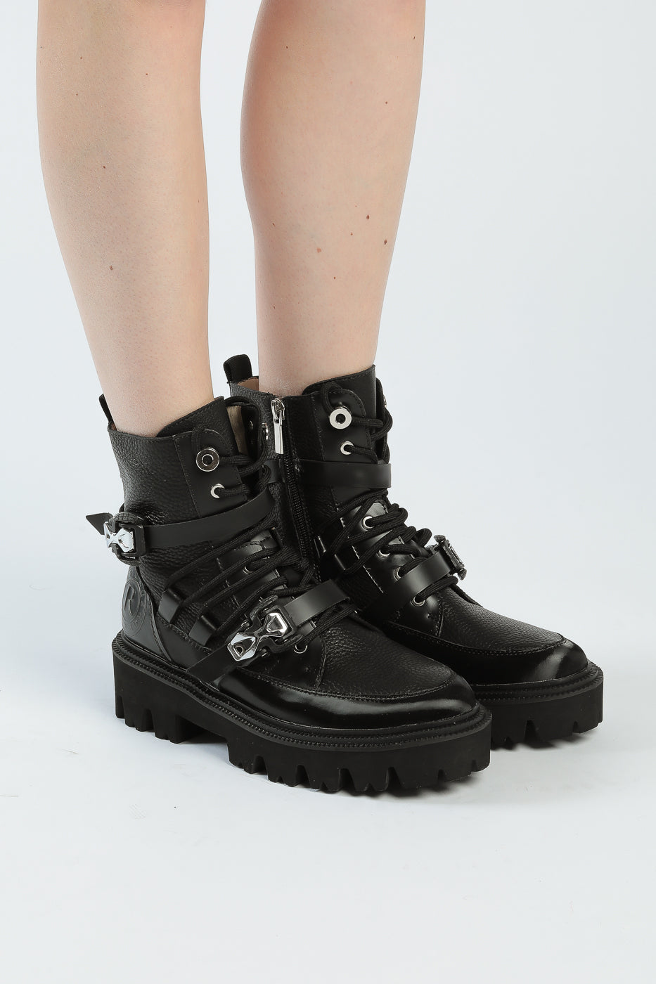 Rugged Multi-Strap Combat Boots