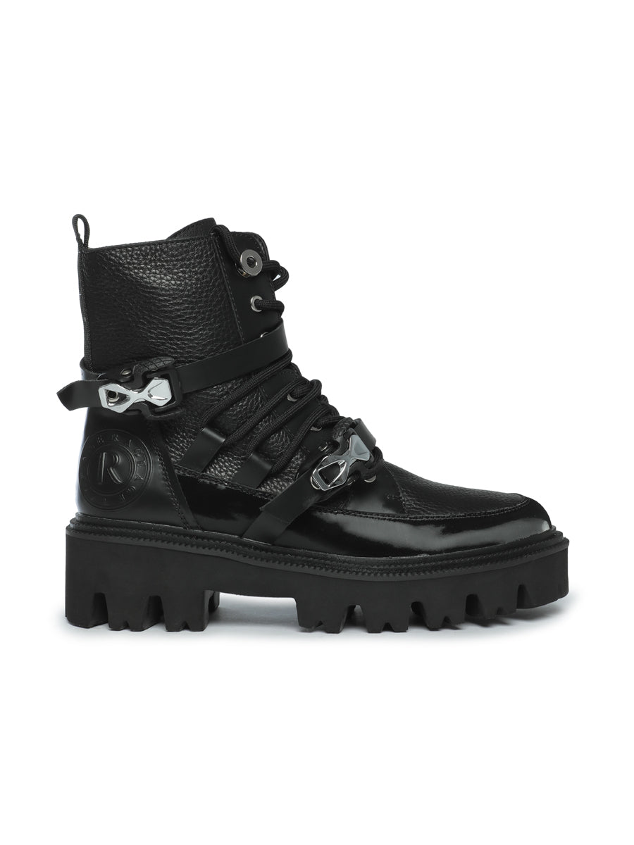 Rugged Multi-Strap Combat Boots