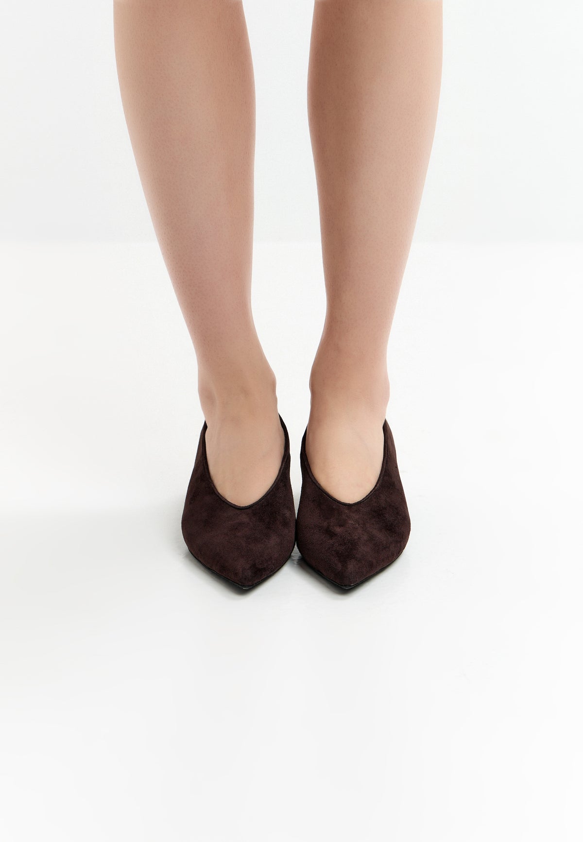 Suede Pumps Di – Brown