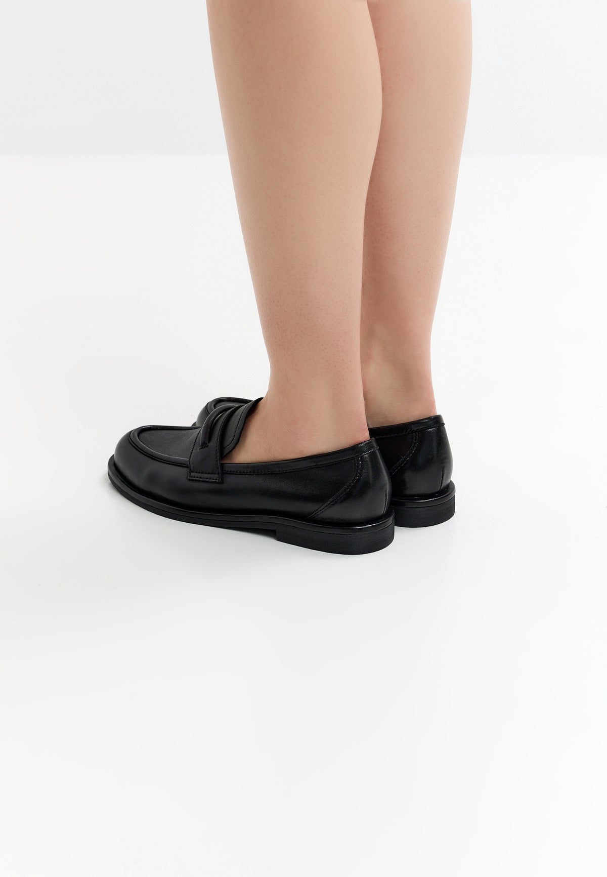 Classic Penny Loafers – Black