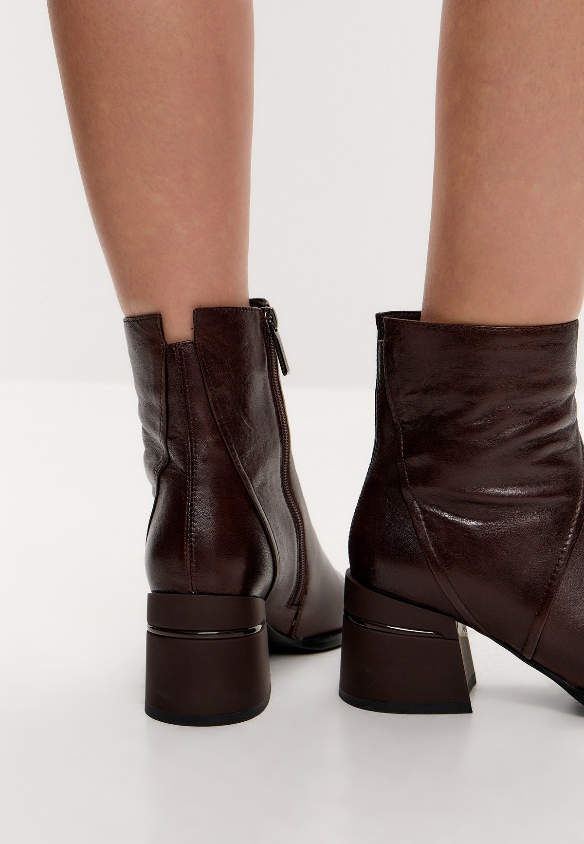 Sculpted Sophistication ankelboots – Mörkbrun