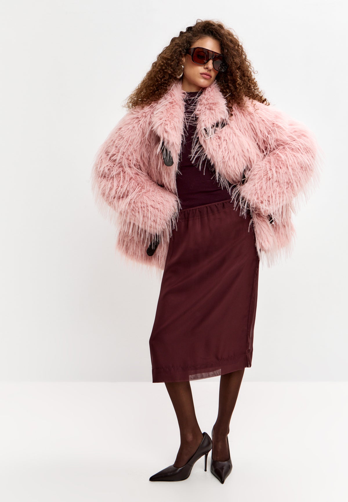 Midnight Wolf jakke – Pink