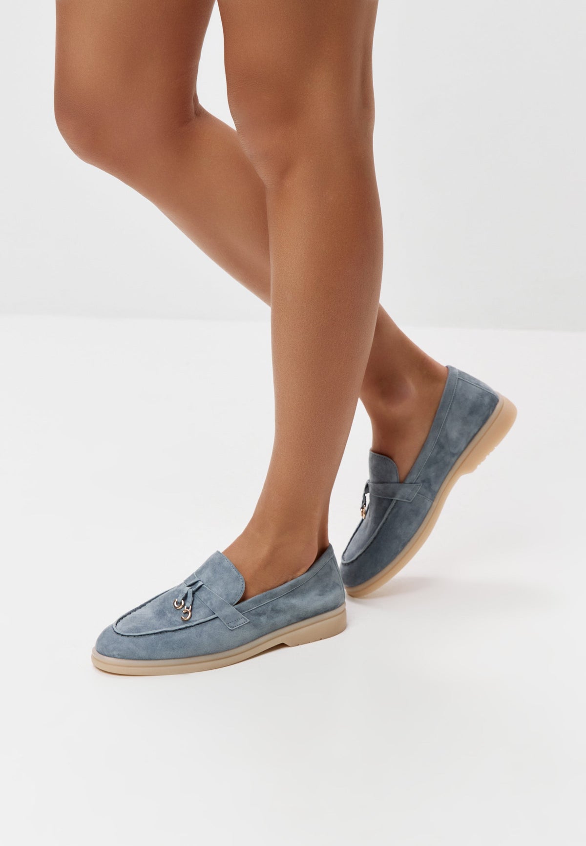 Platform Moccasins Aurelia - Graphite Blue