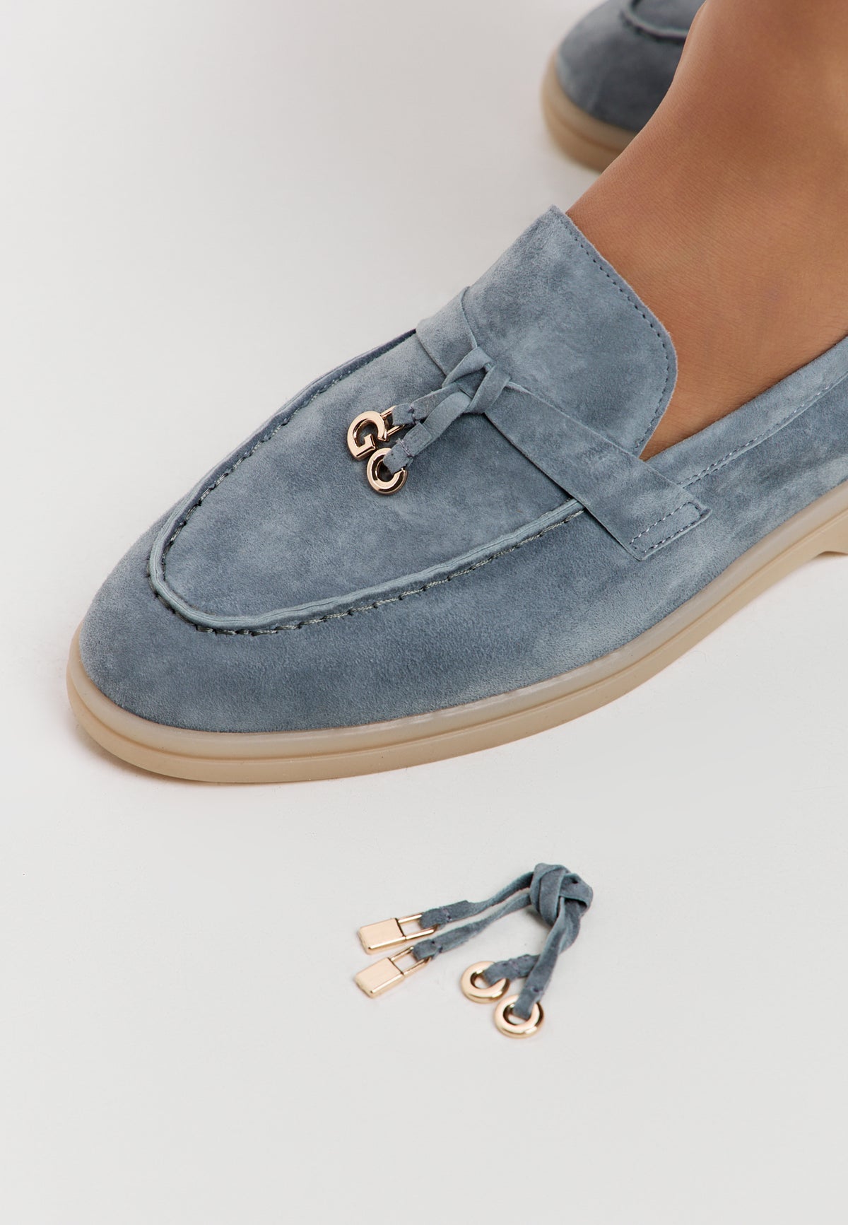 Platform Moccasins Aurelia - Graphite Blue