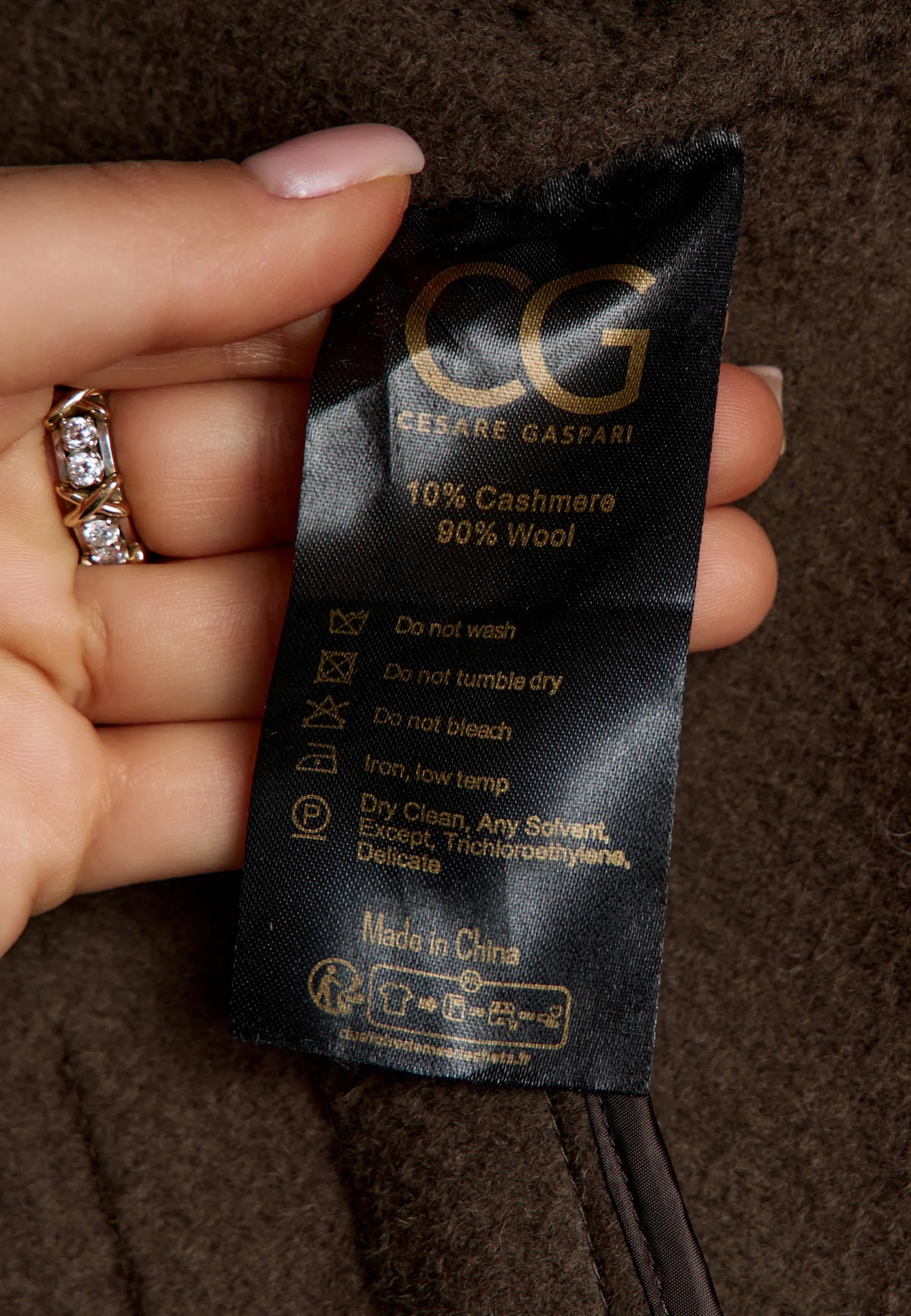 Cashmere Tailored Coat – Chocolate