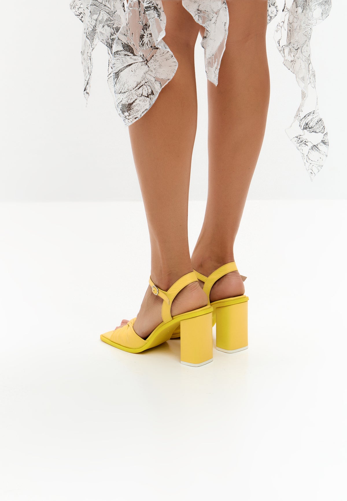 Timeless Block Heels - Yellow