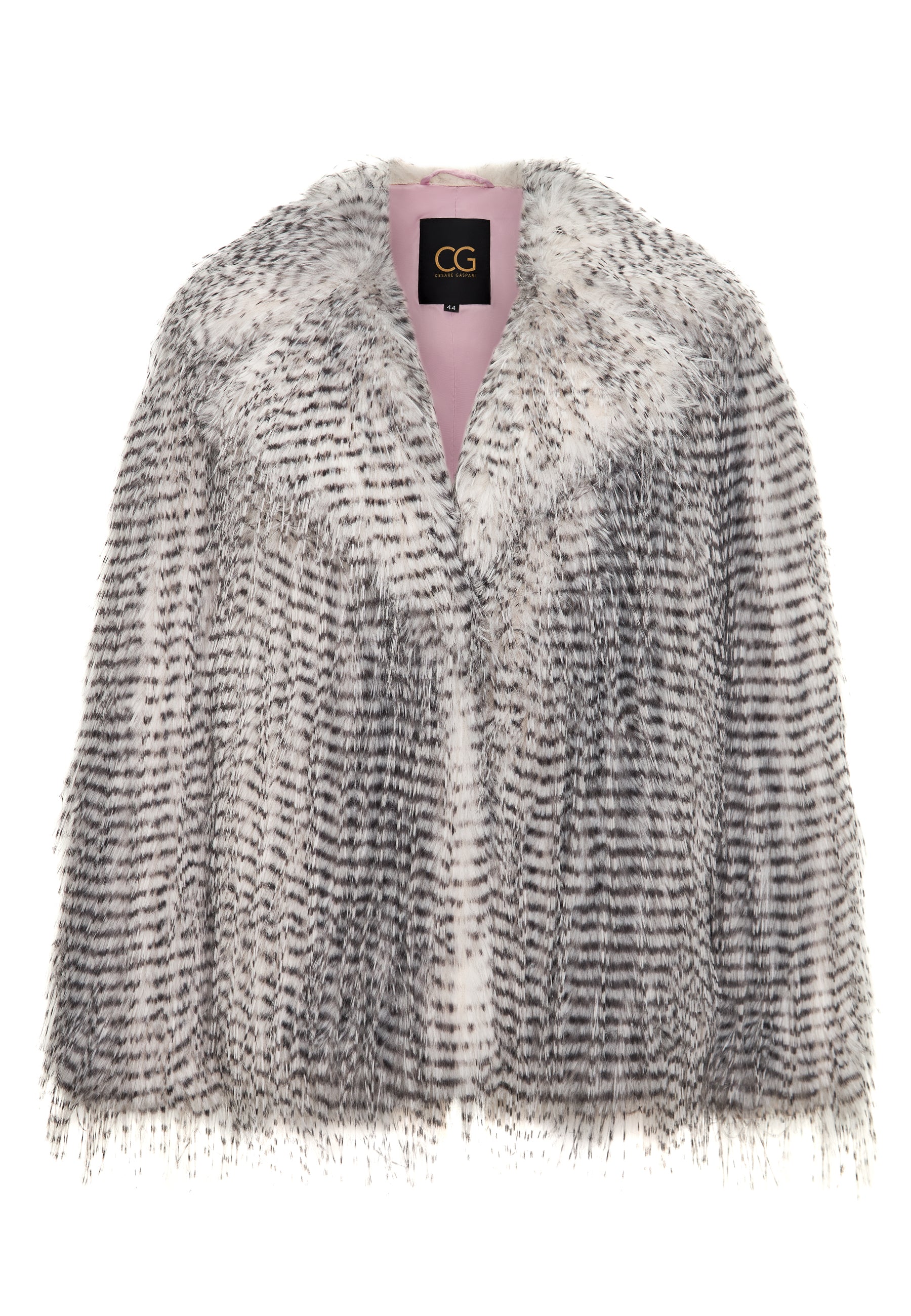 Lavish Short Faux Fur Coat Monica - Grey