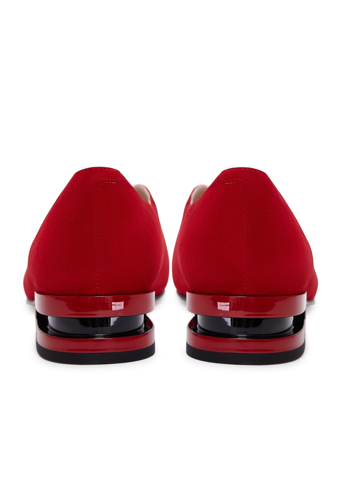 Ballerinor i mocka med spetsig tå