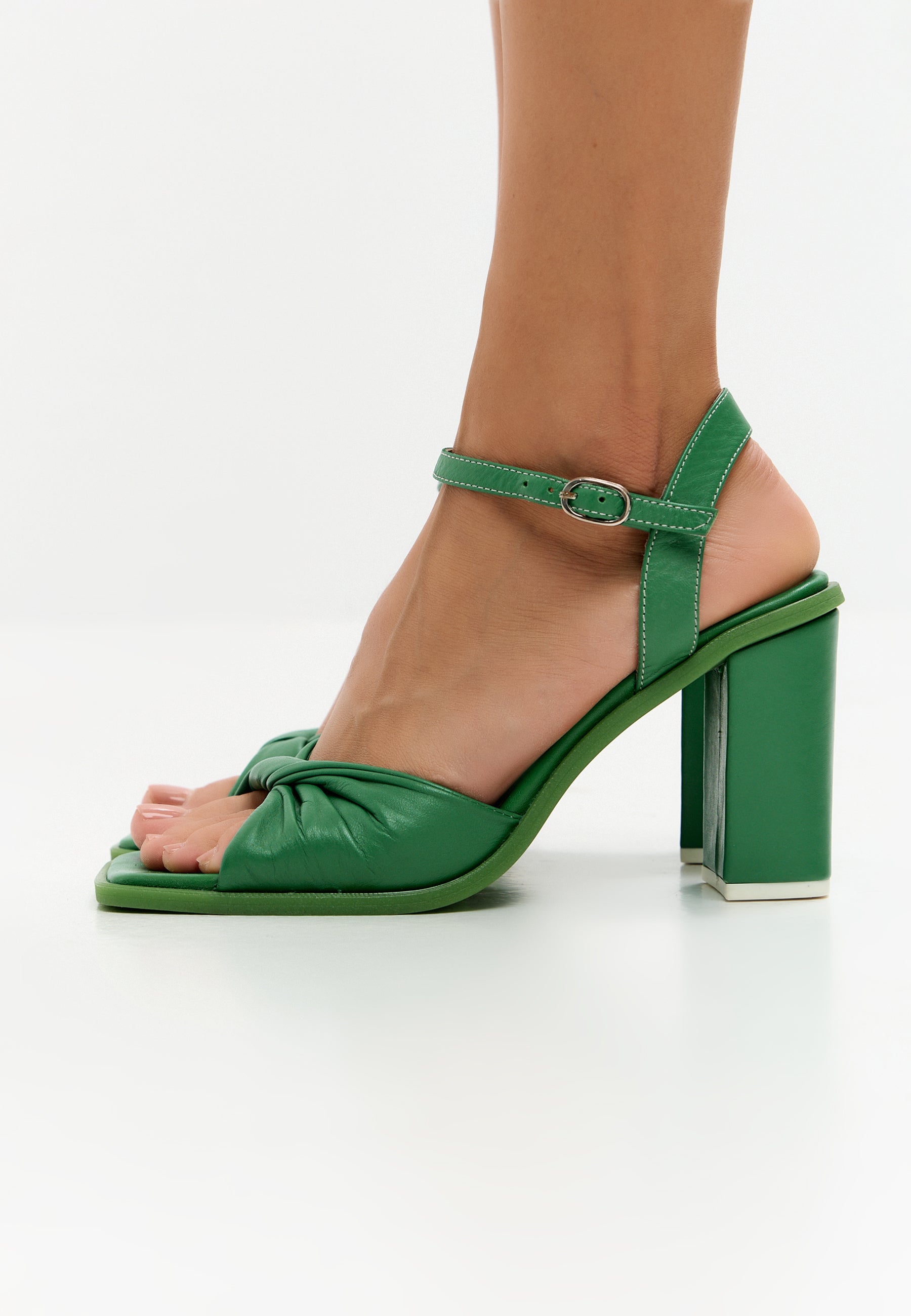 Timeless Block Heels - Green
