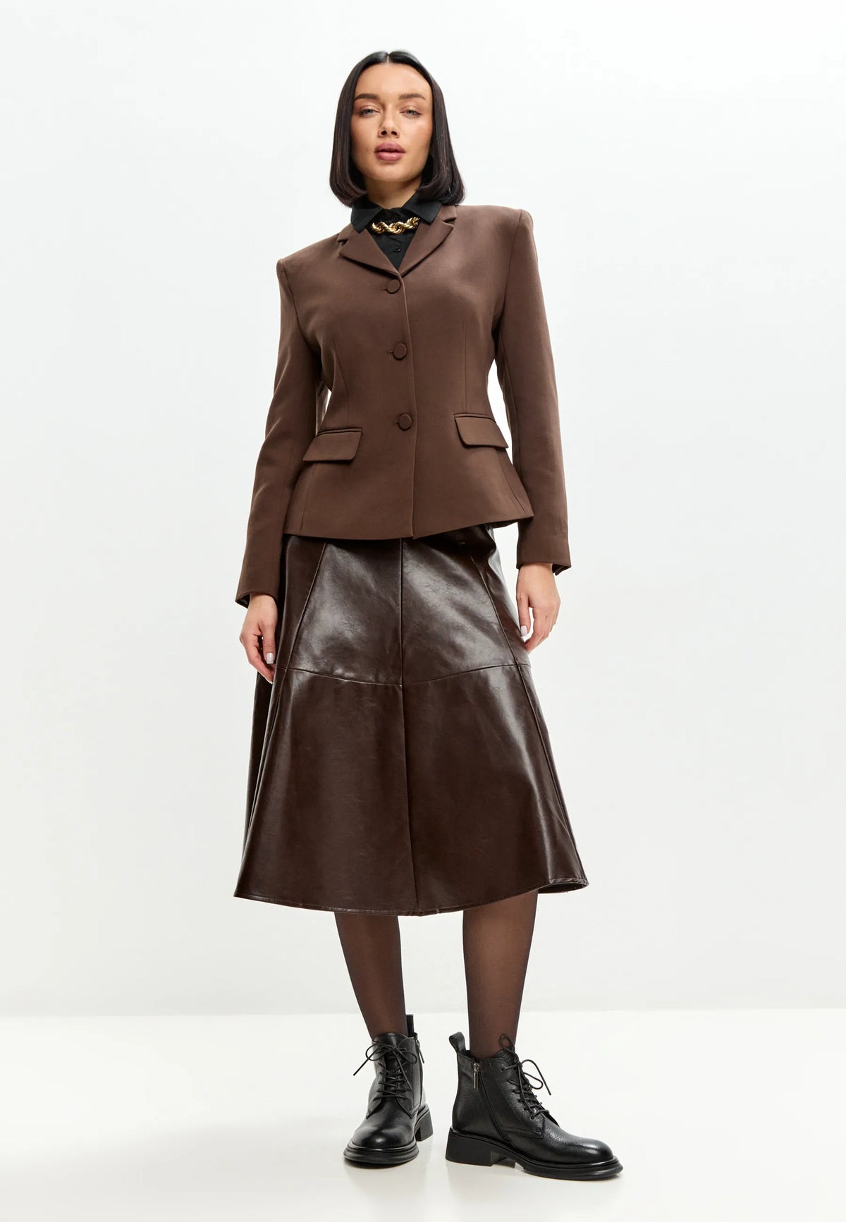 Refined Utility Lace-Up - Black