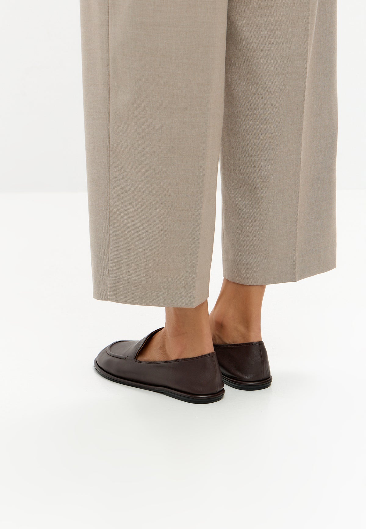 Soft Step Leather Loafers – Brown