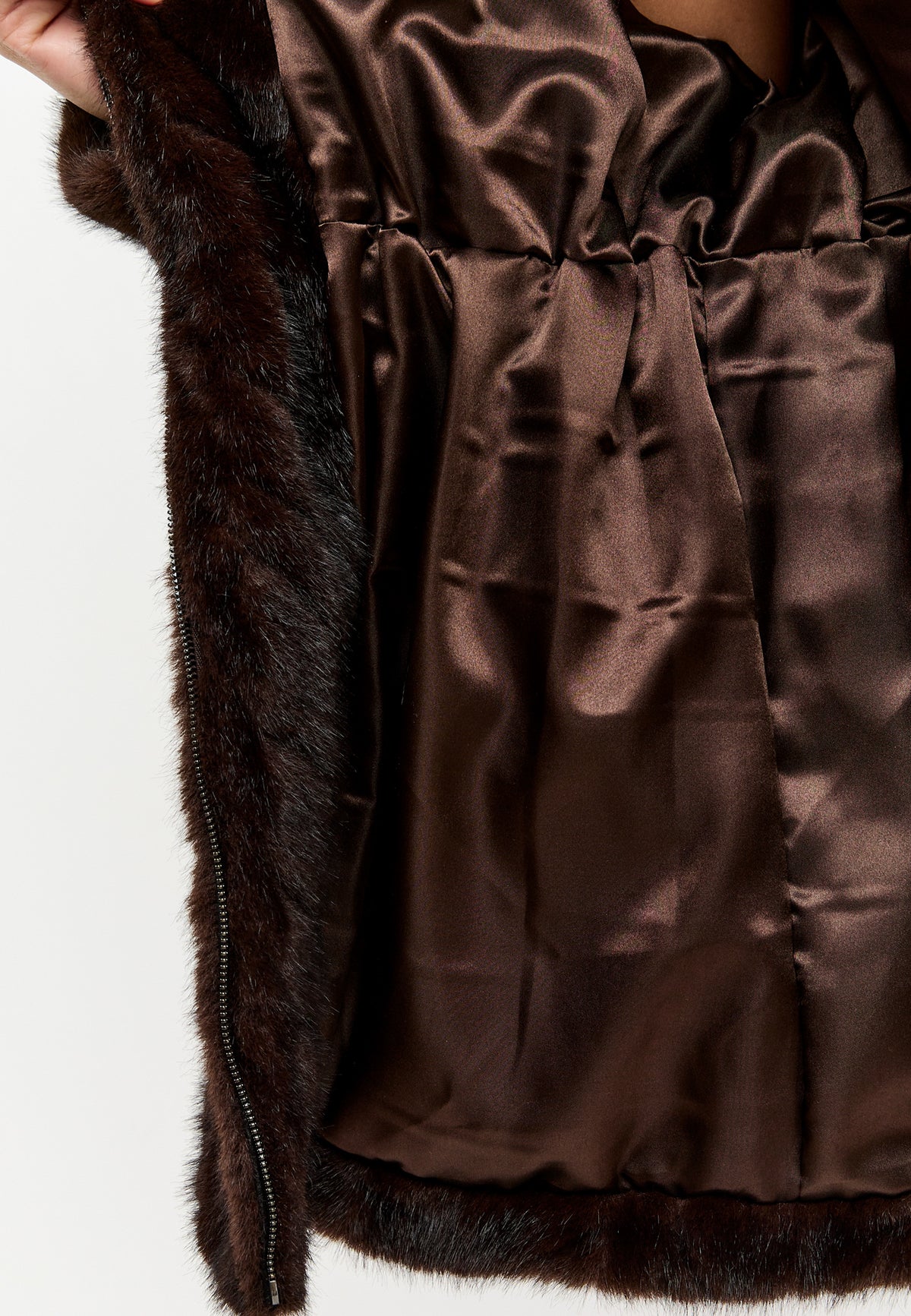 Zip Faux Fur Jacket