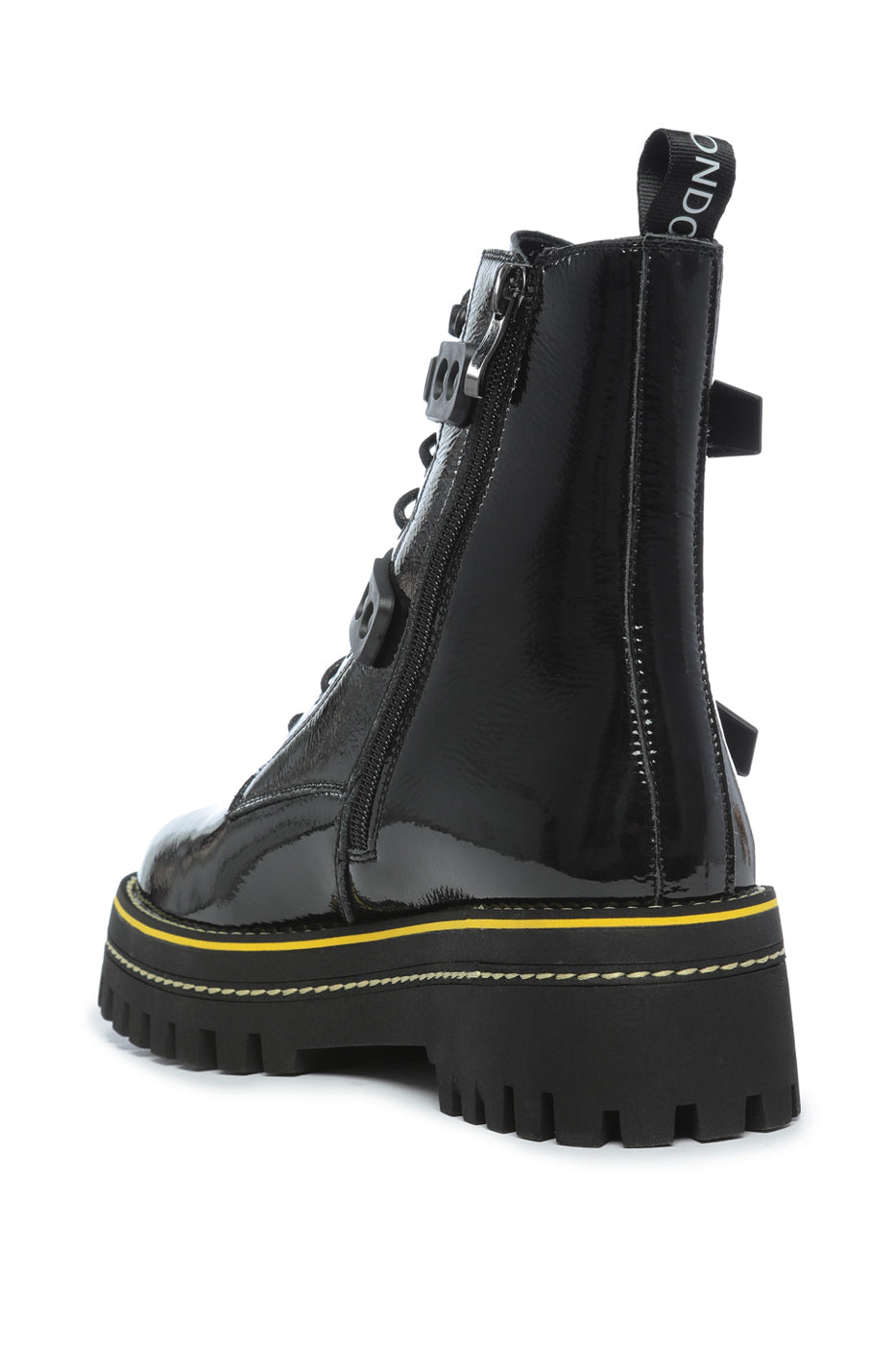 Glossy Platform Combat Boots