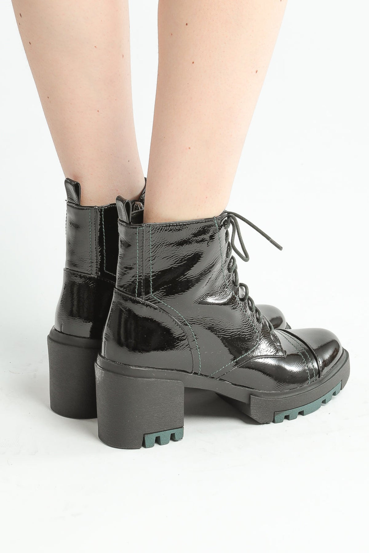 Gloss Combat Lace-Ups