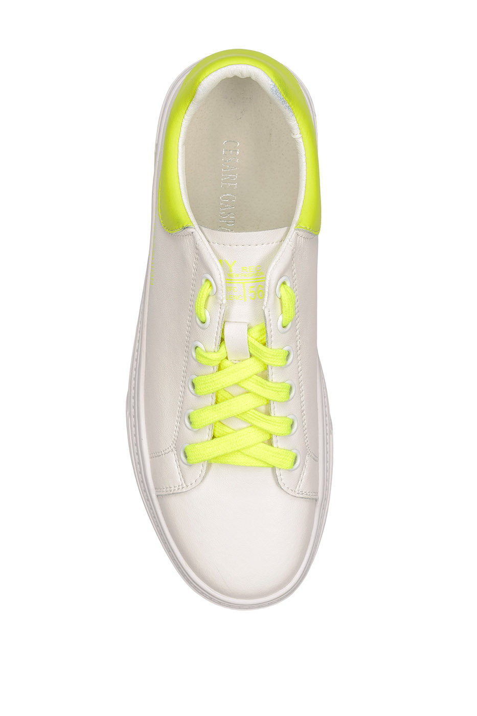 Neon-Akzent-Plattform-Sneakers