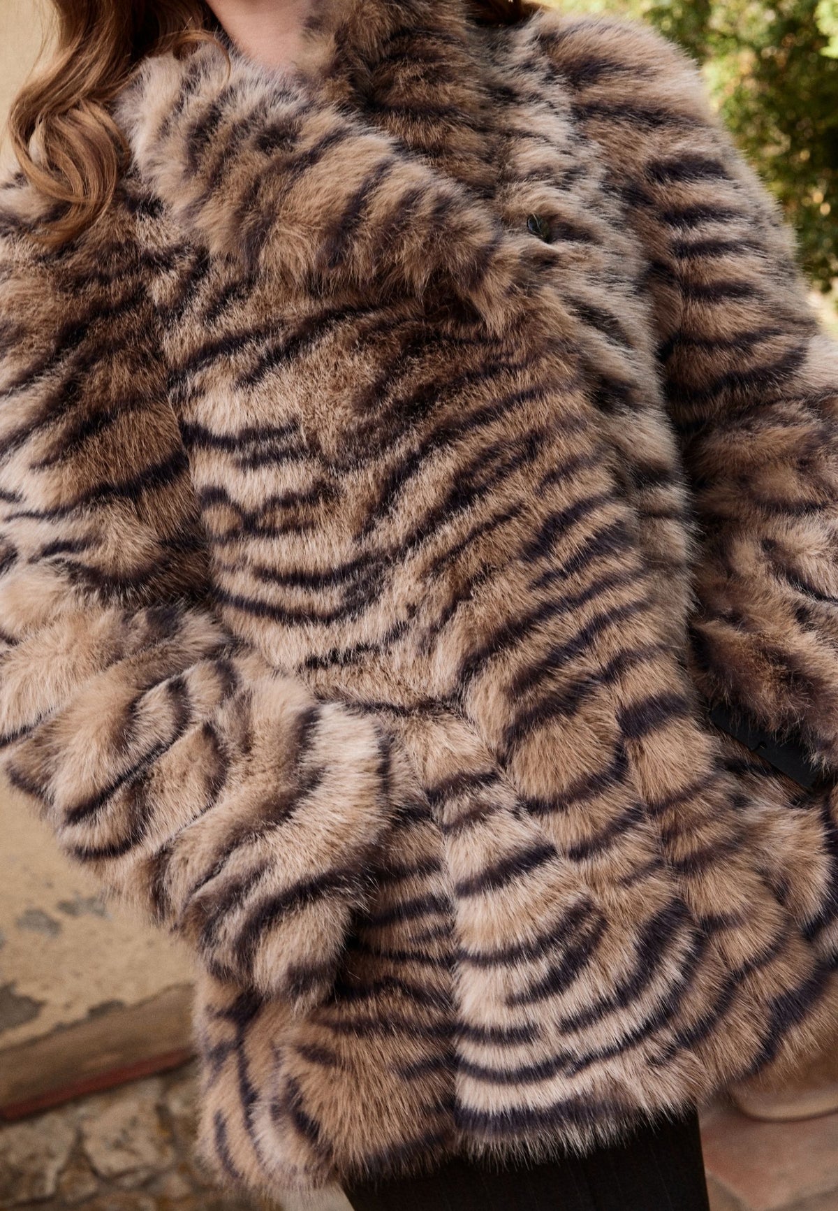 Jakke i imiteret pels – Tigress