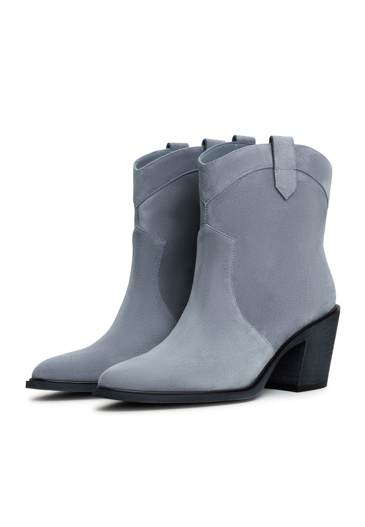 Cowboystiefel mit Blockabsatz Lucia - Blau