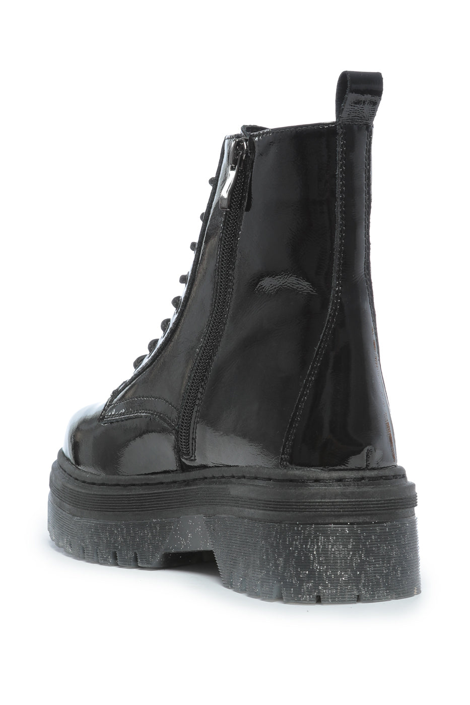 Glossy Combat Platform Boots