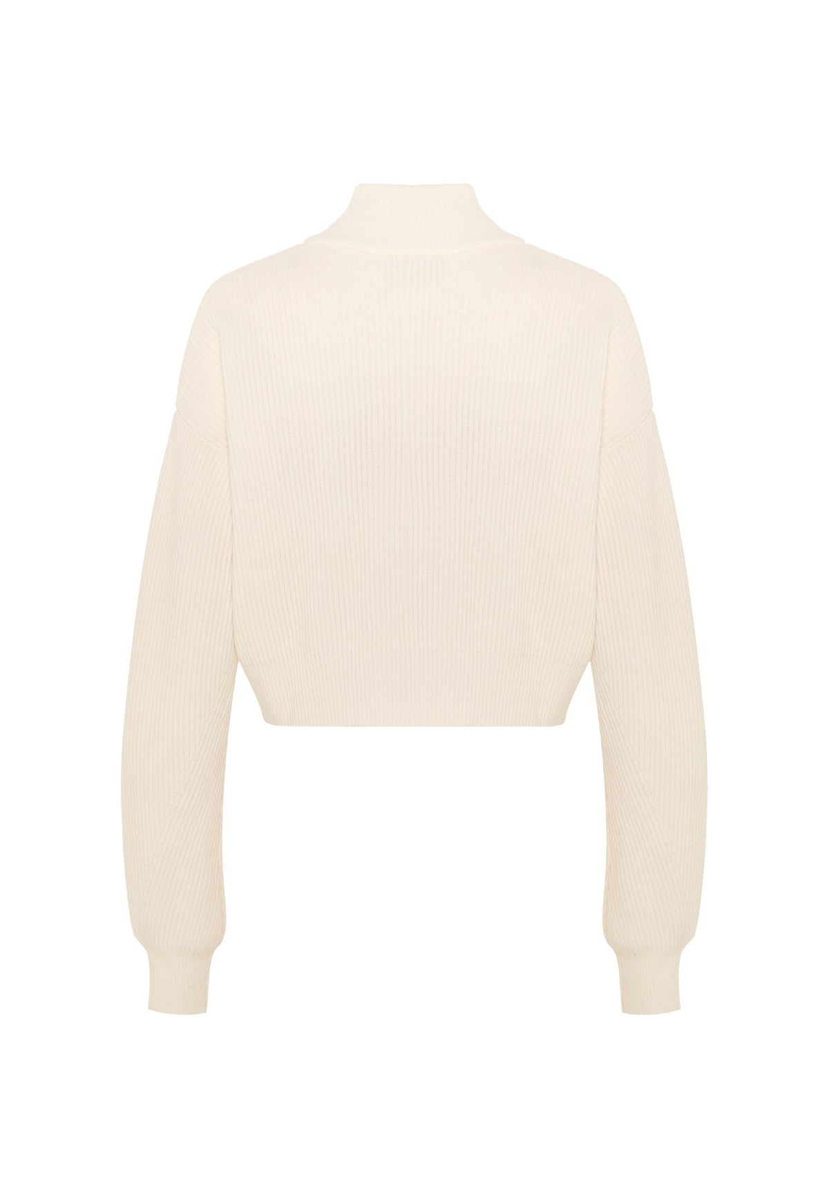 Cardigan em lã com fecho Mauve – Branco