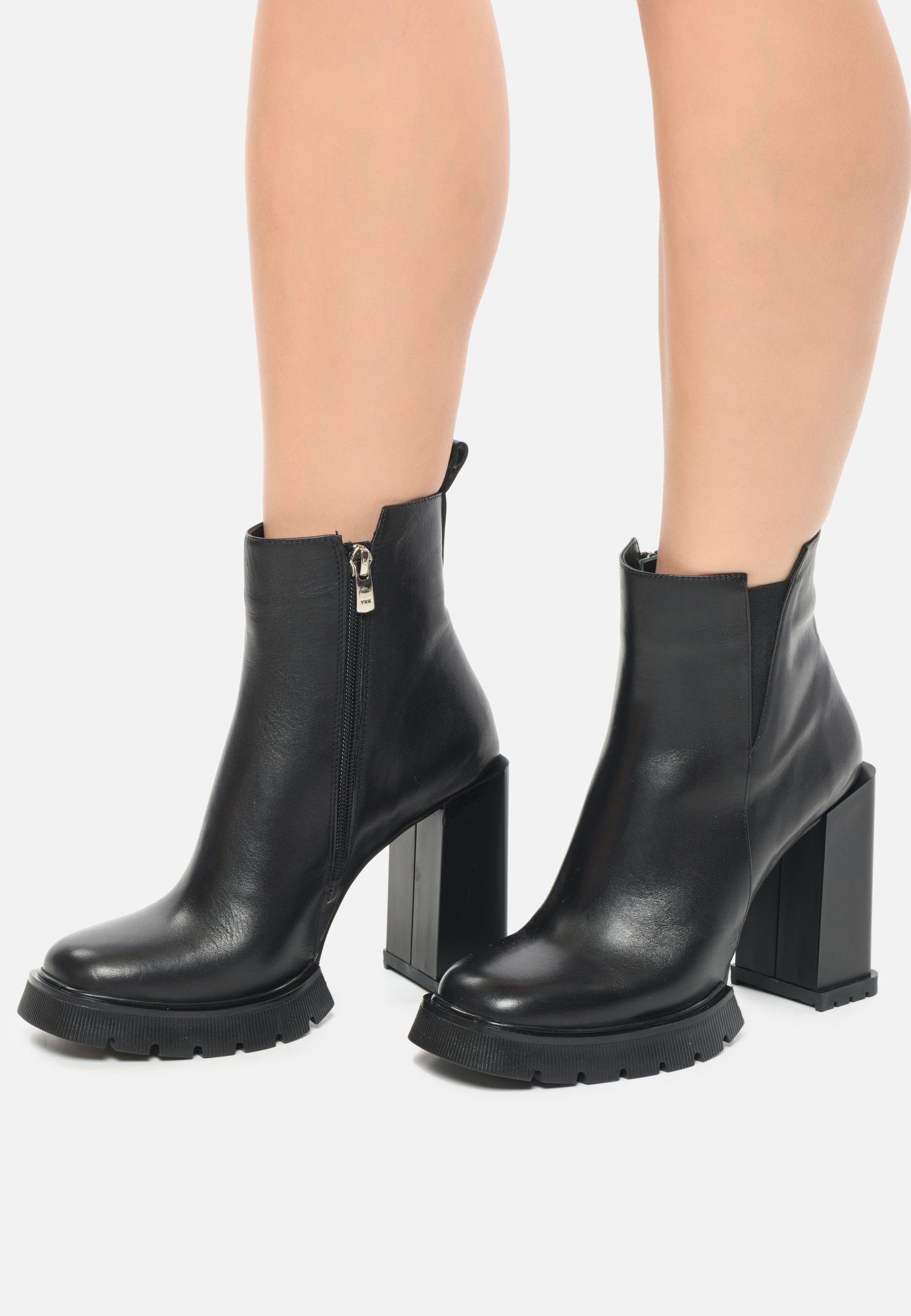 Chunky Heeled Ankle Boots