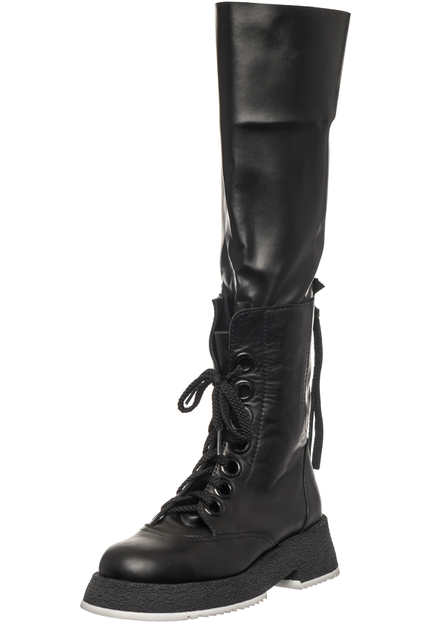 Over-the-Knee Lace-Up Combat Boots