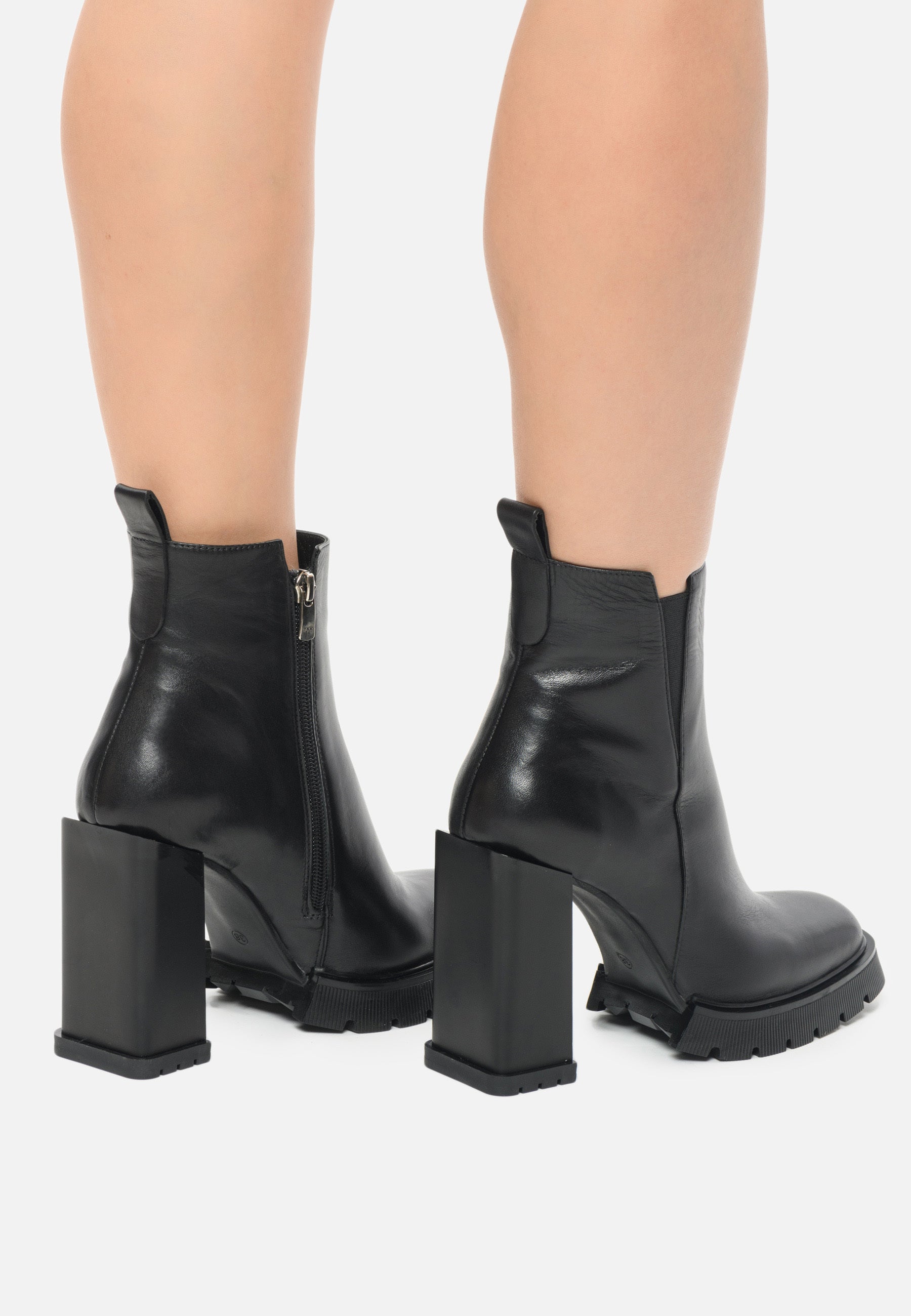 Chunky Heeled Ankle Boots