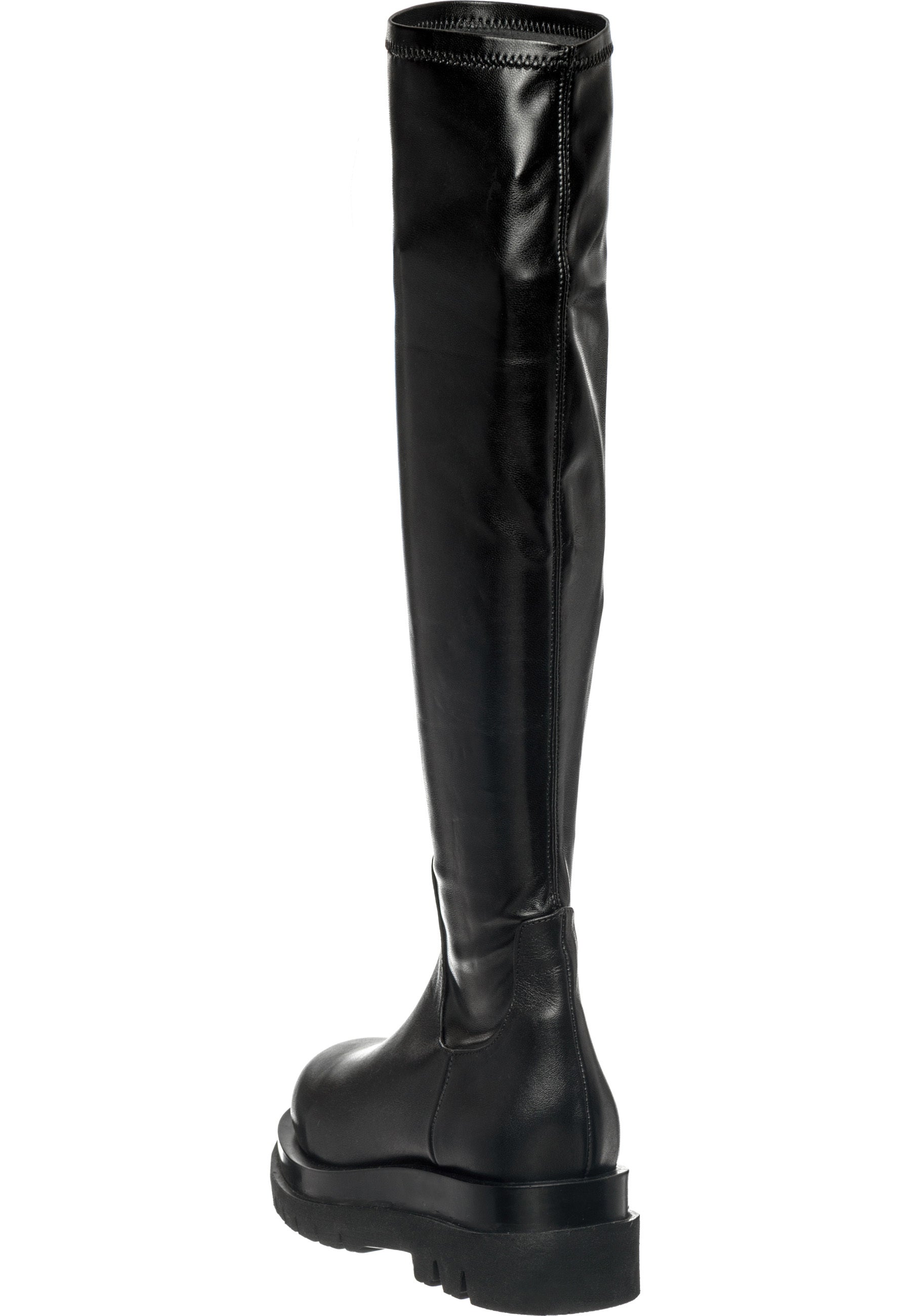 Knee-High Leather Lug Boots