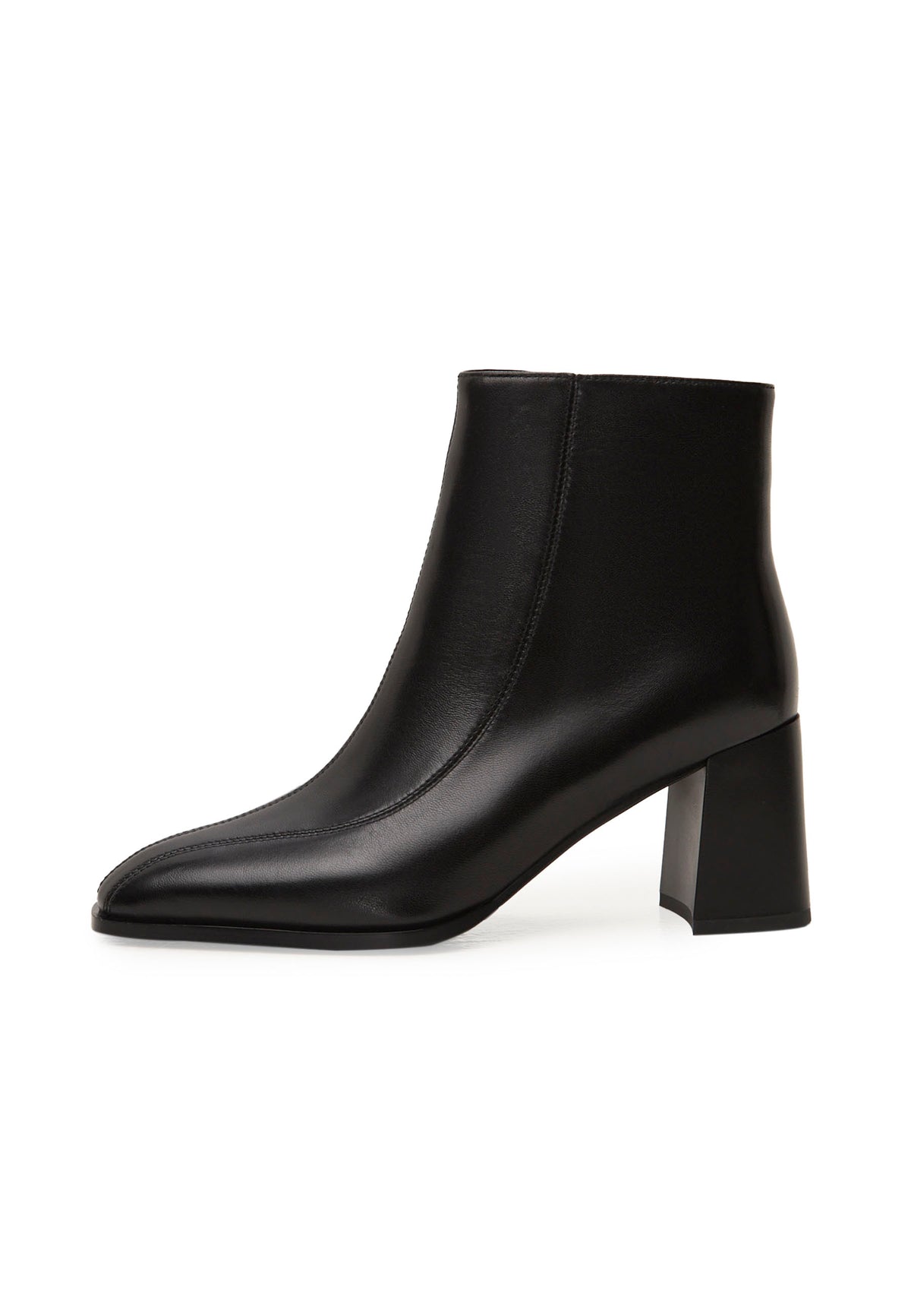 Bottines Sophia à talon bloc – noir