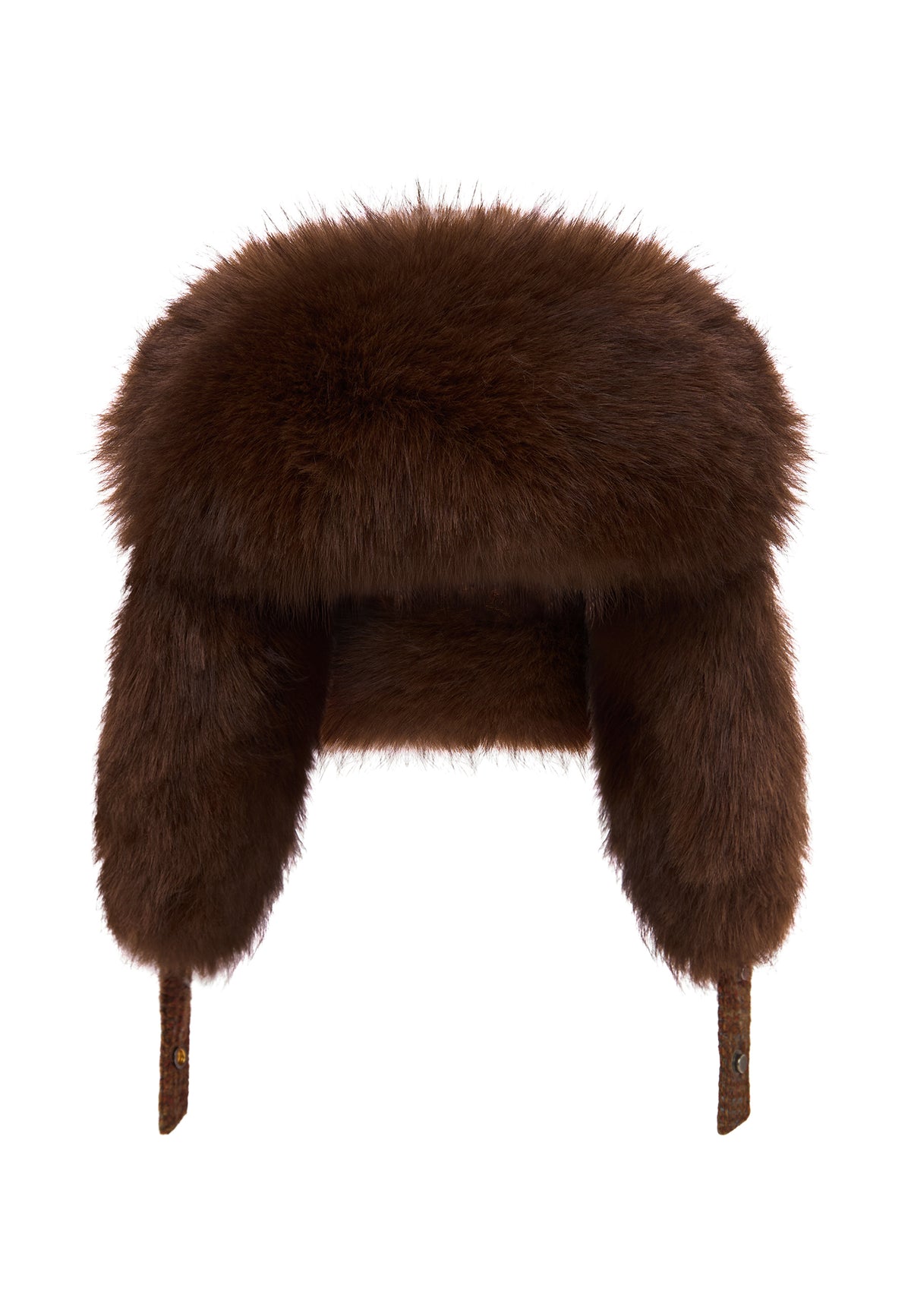 Gorro trapper de lana – Marrón