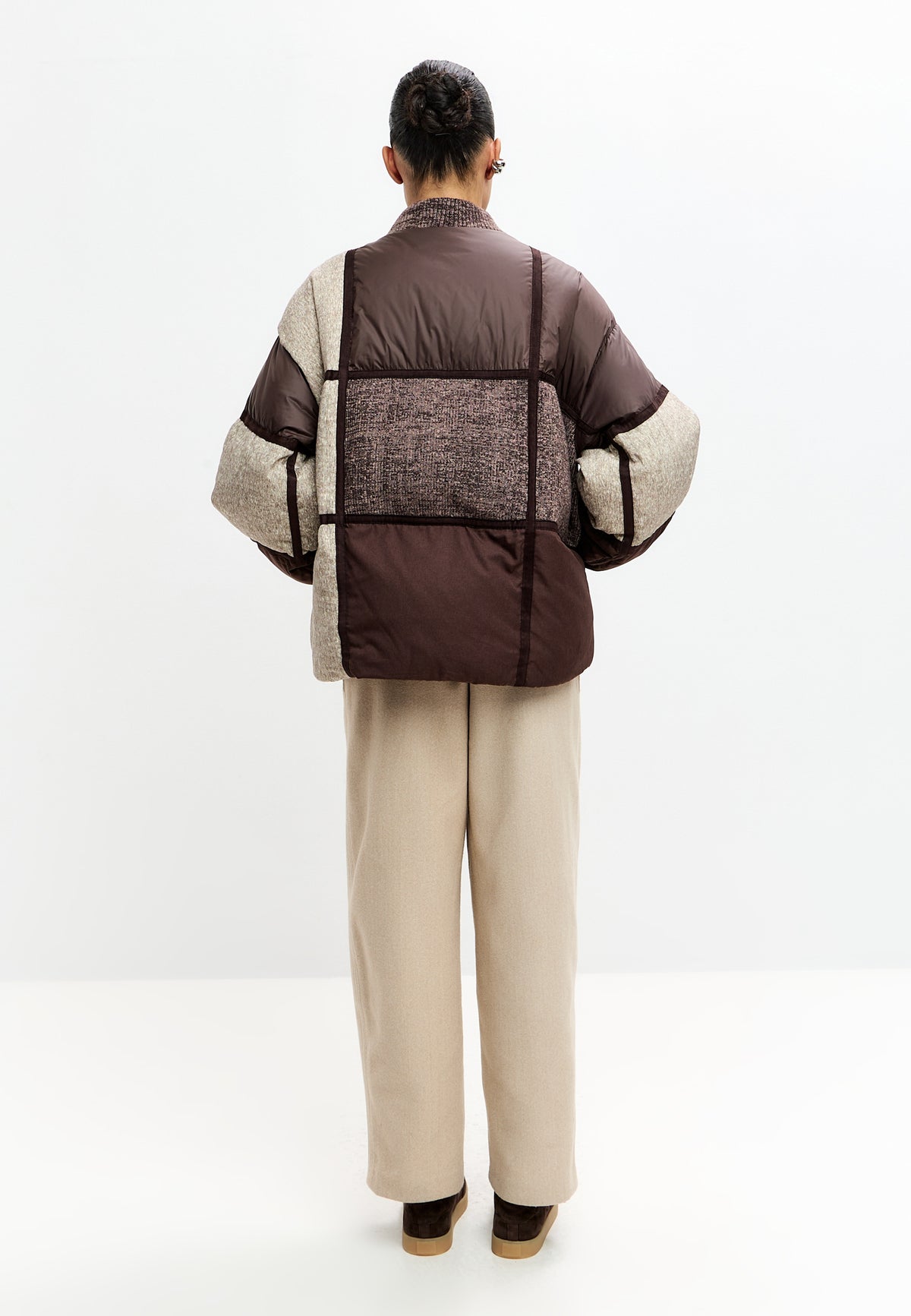 Patch Drift dunjakke – Brun