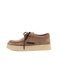 Mocasines con plataforma y cordones – Beige