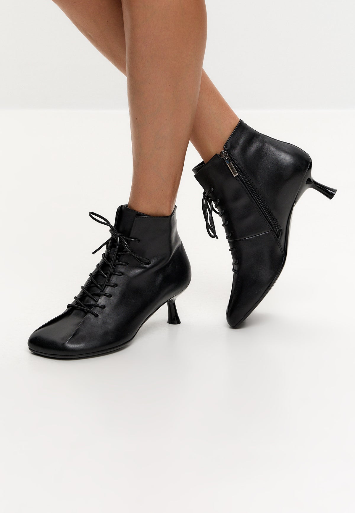 Bottines à lacets Ava en cuir