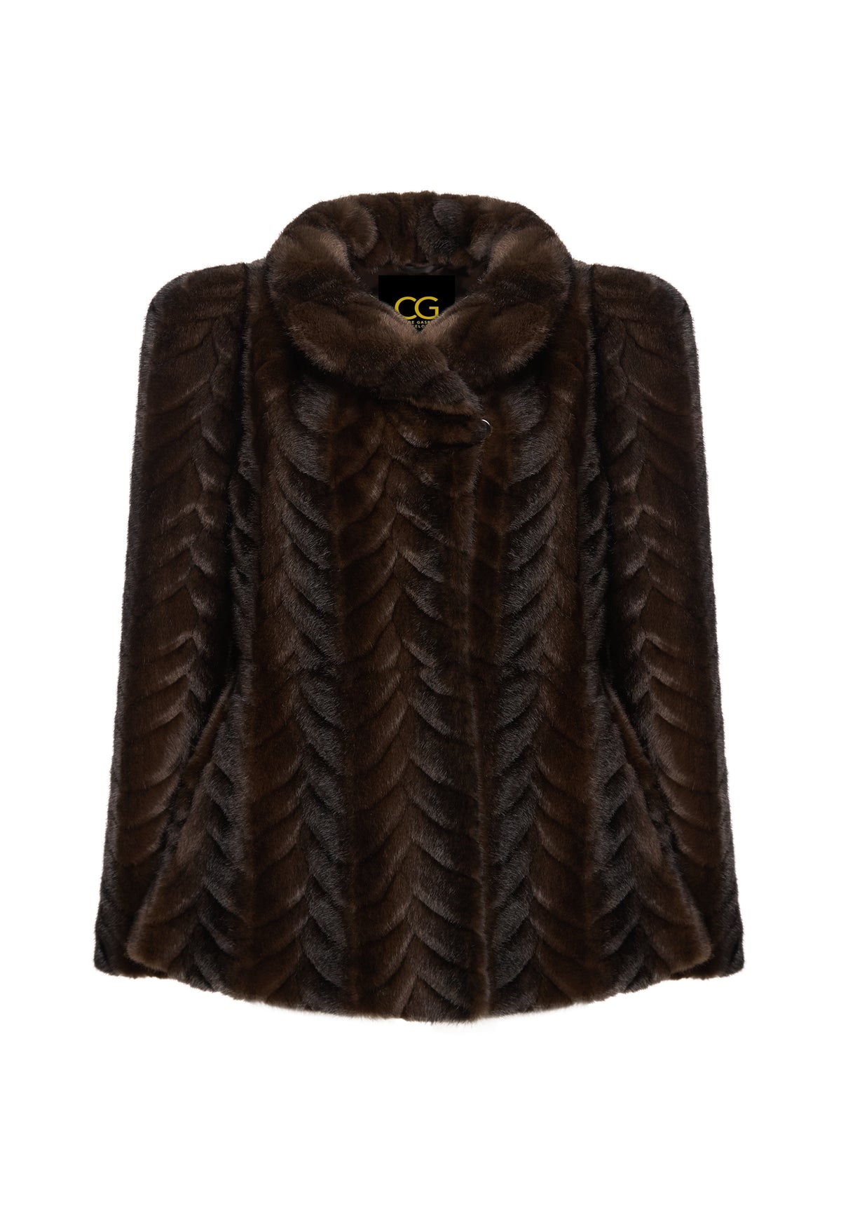 Jacke aus Kunstfell – Braun