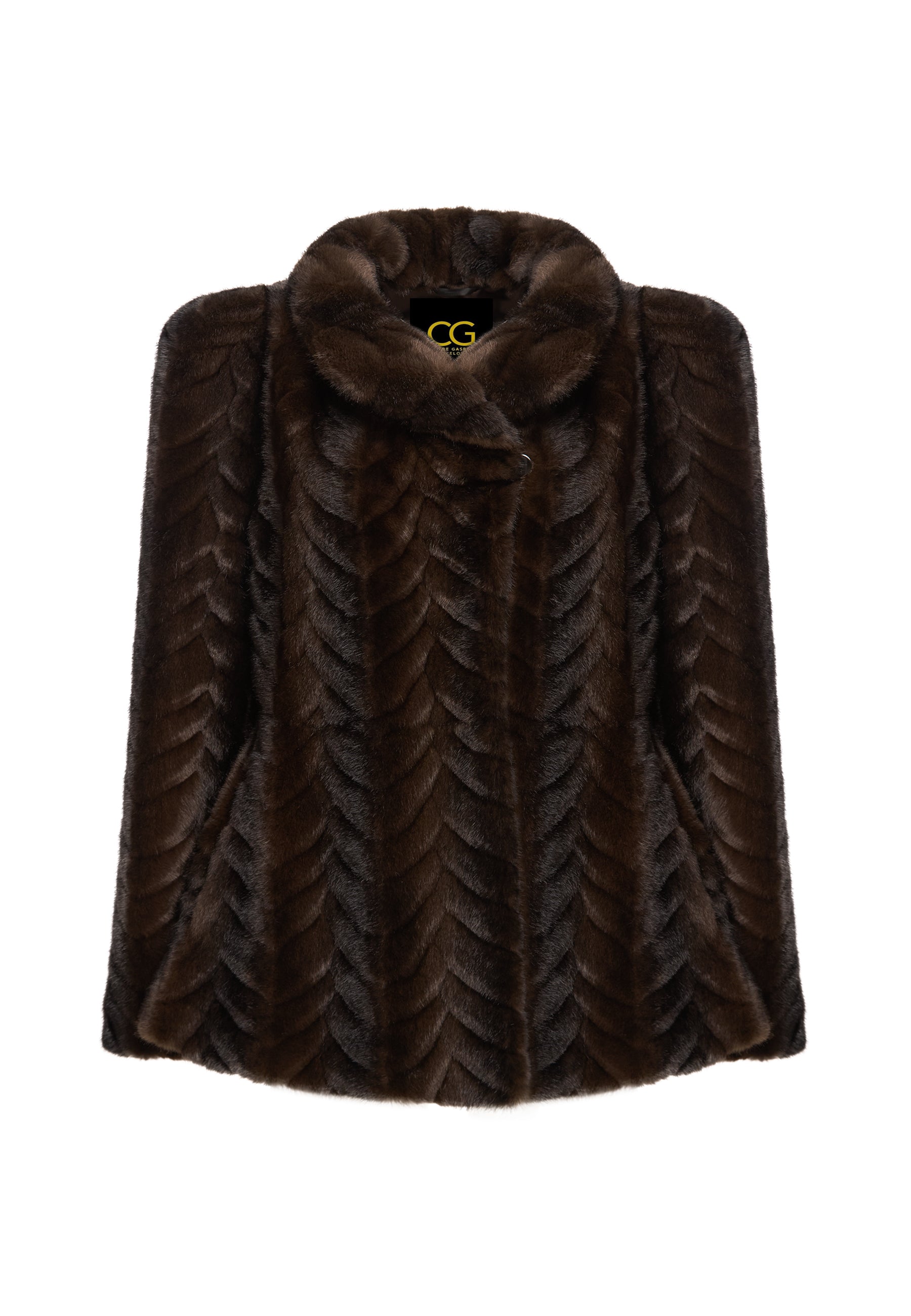 Jacke aus Kunstfell – Braun