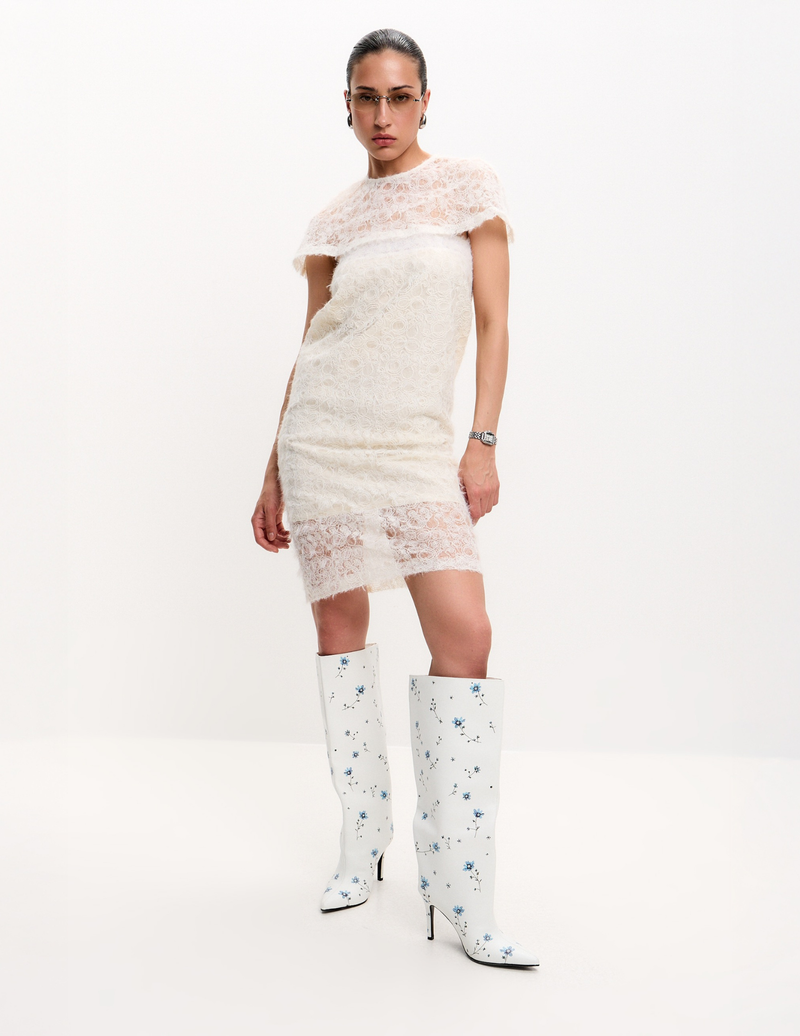 Floral Stiletto Boots