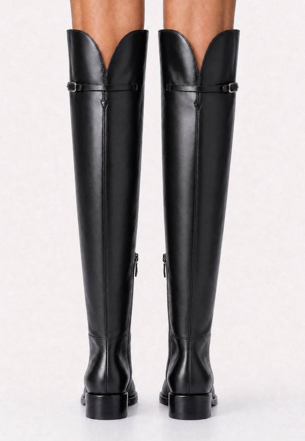 Leather Riding Knee-High Boots