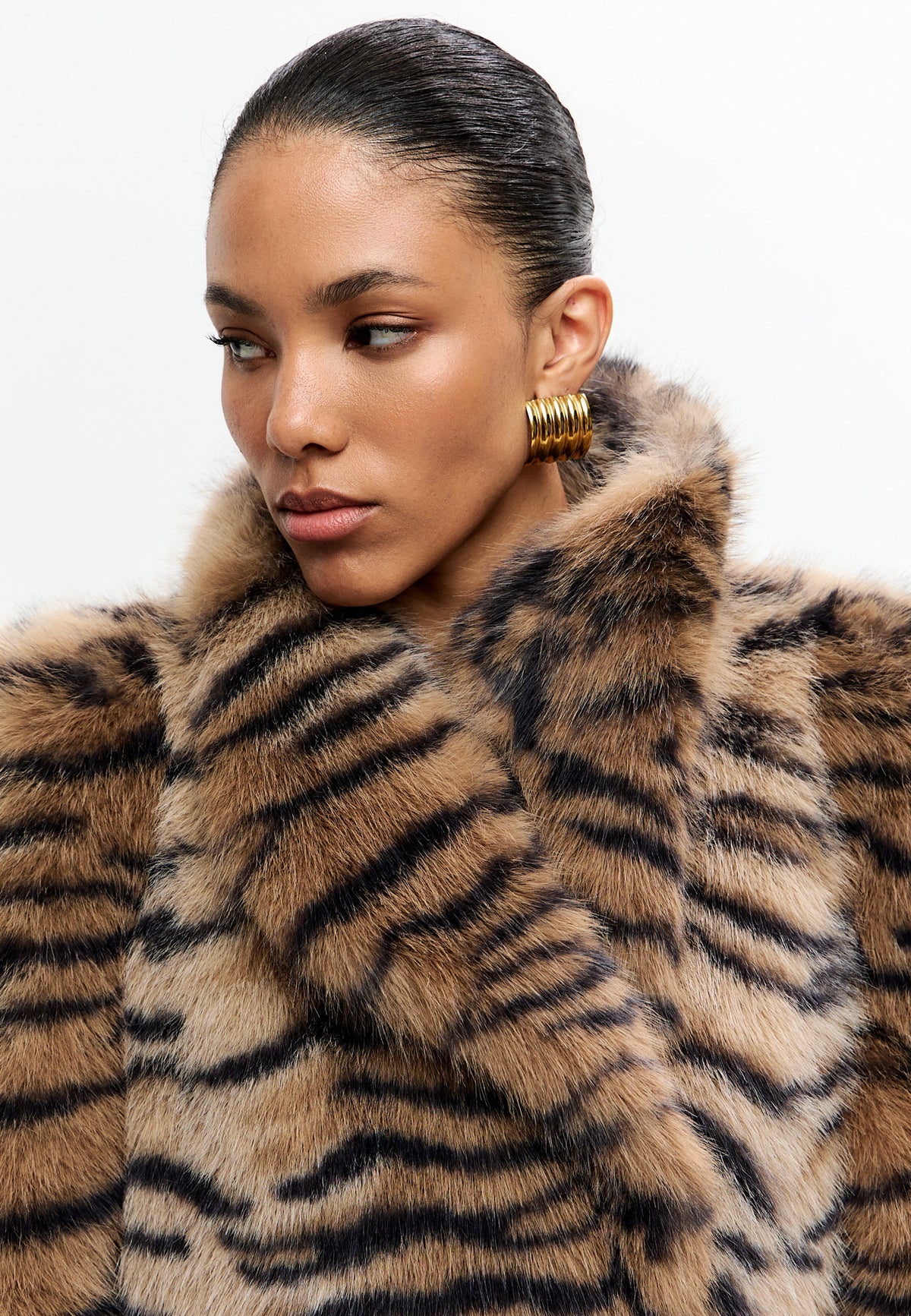 Veste en fausse fourrure – Tigress