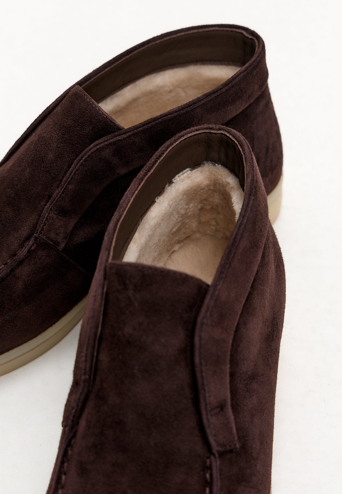 Wool Step High Loafer – Dunkelbraun