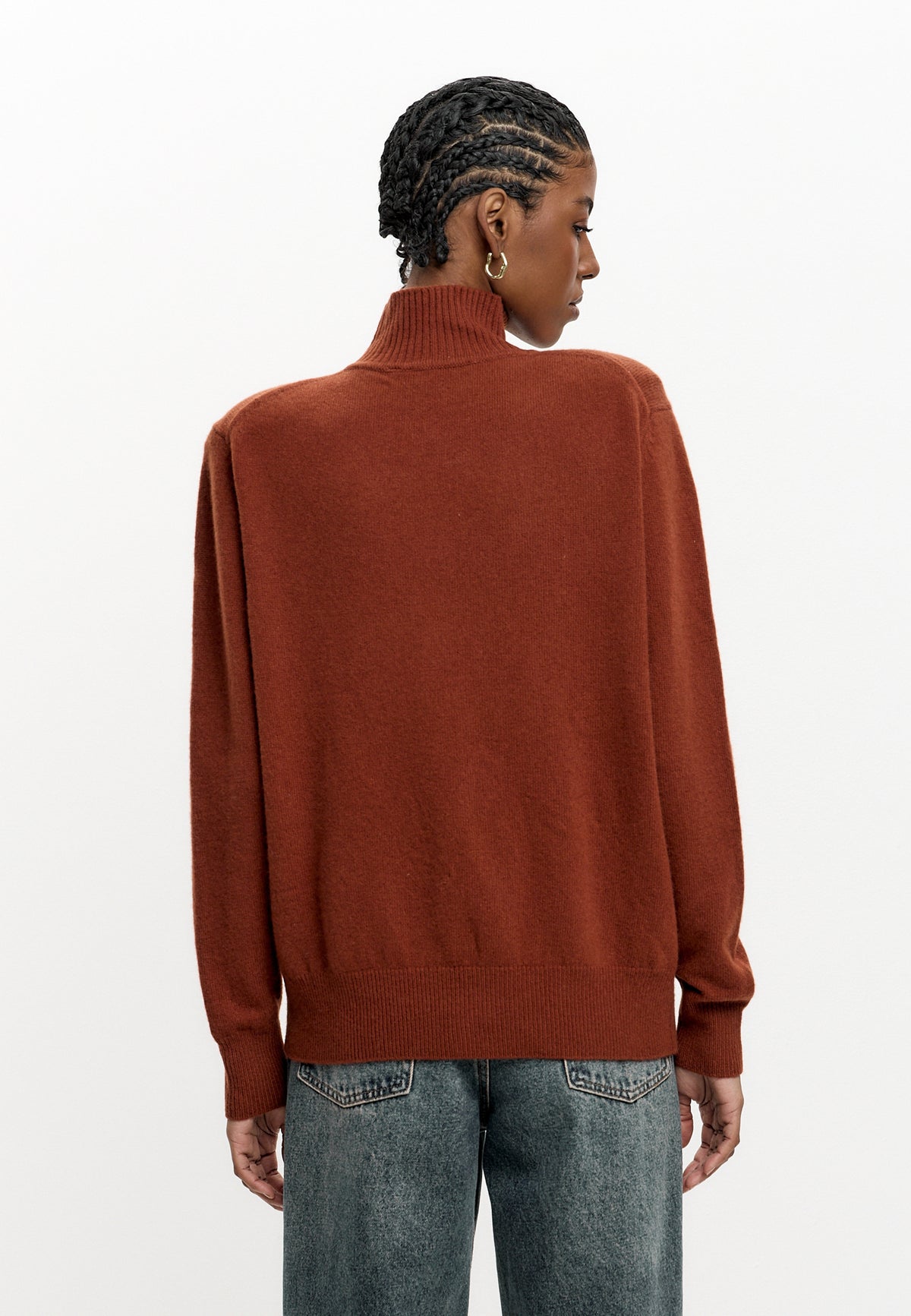 Jersey de lana merino Mauve – Rojo