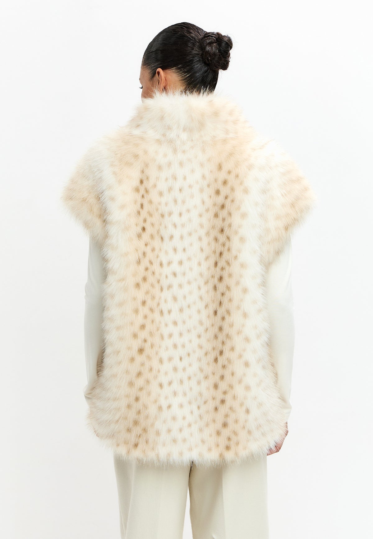 Gilet in pelliccia sintetica Snow – Bianco