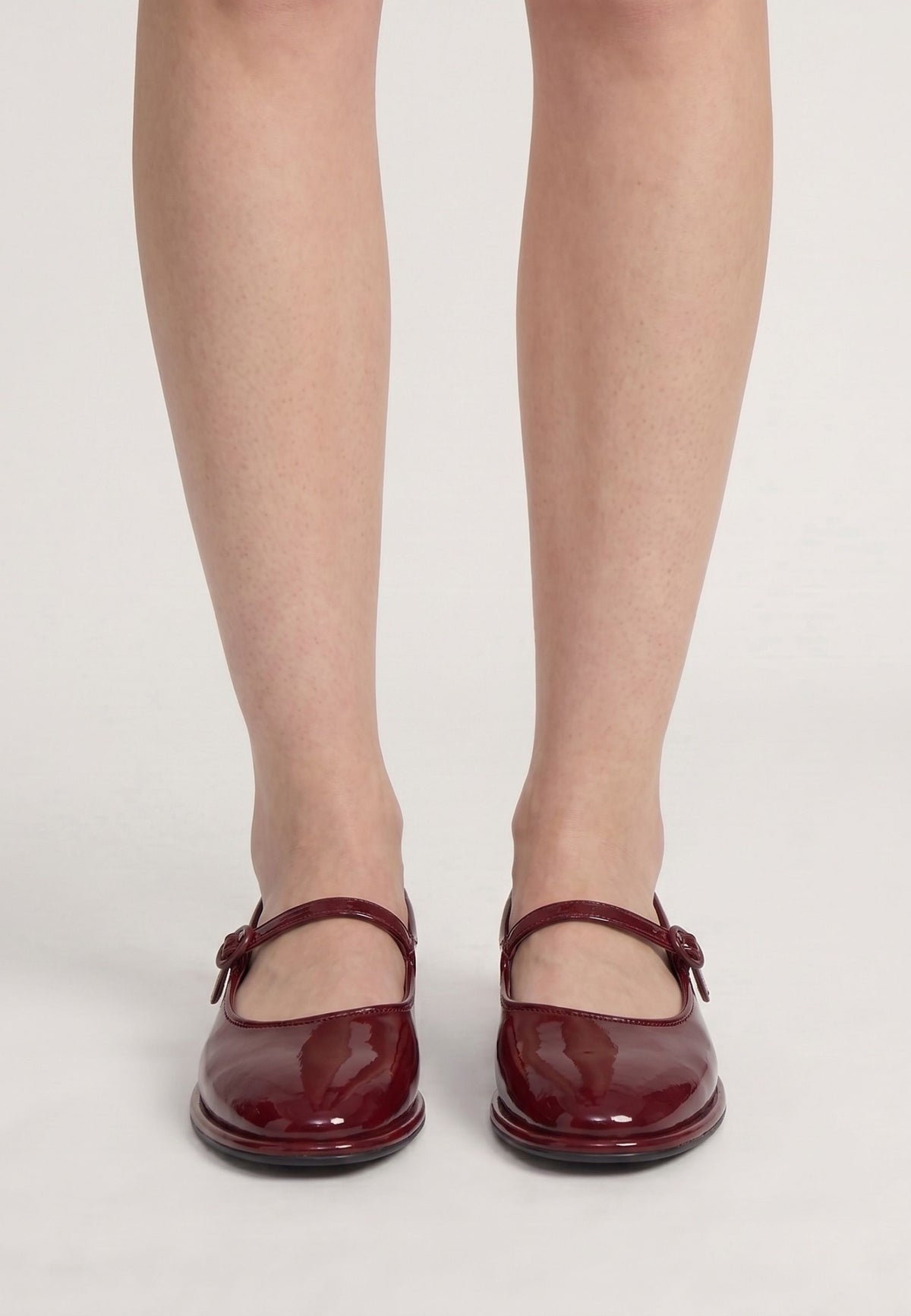 Ballerines en cuir Alba - Bordeaux