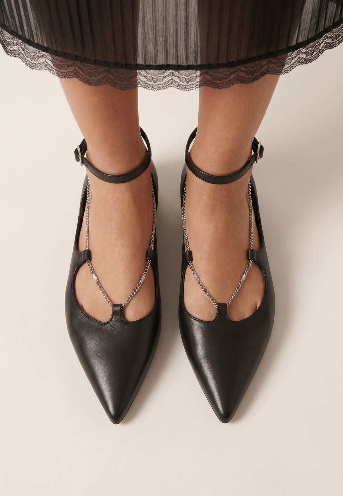 Leather Ballerinas Clara - Black