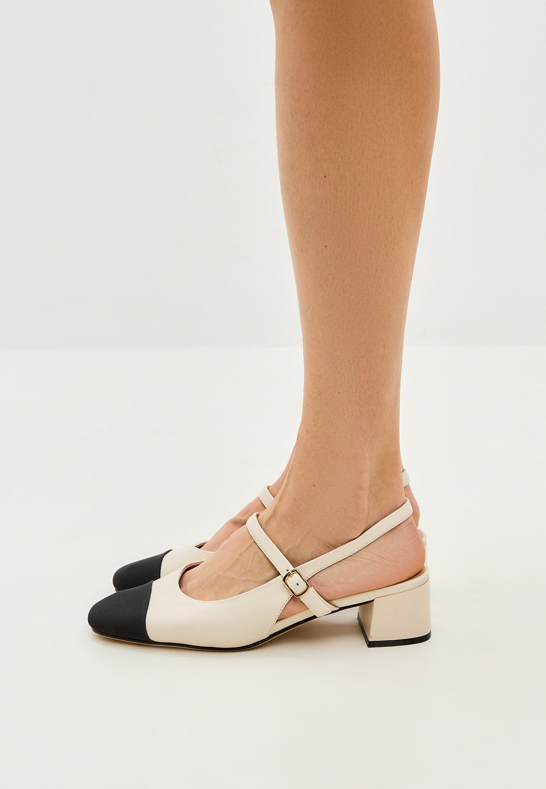 Slingback Blockabsatz Pumps Marisol - Beige